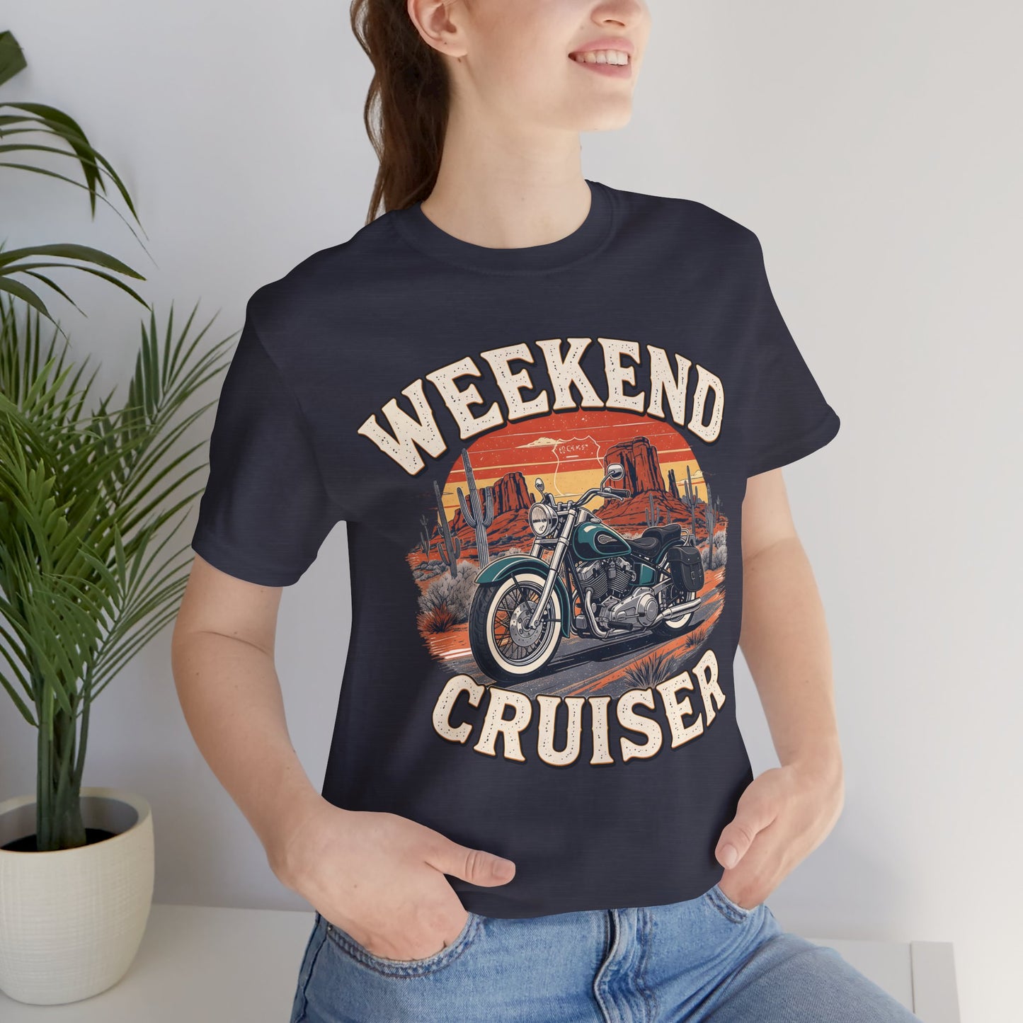 Weekend Cruiser Vintage Biker T-Shirt, Cruiser Motorcycle, Motorcycle Shirt,Unique Graphic Tee,Bike Lover Gift,Biker Apparel,Biker Dad Gifts