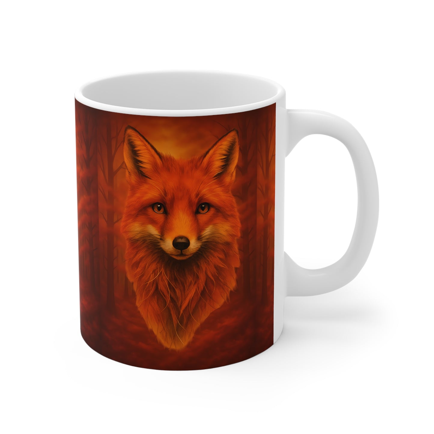Autumn Foxy Coffee Mug, this fox mug captures the essence of an autumnal morning, where the crisp air meets the enchanting allure of your favorite foxy friend.