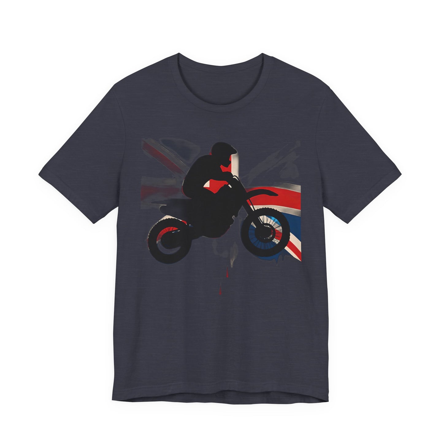 Union Jack T-shirt Motorcross, Whether you’re sporting it as a motocross shirt or a casual day out, this UK flag T-shirt is your ticket to riding in true British spirit.