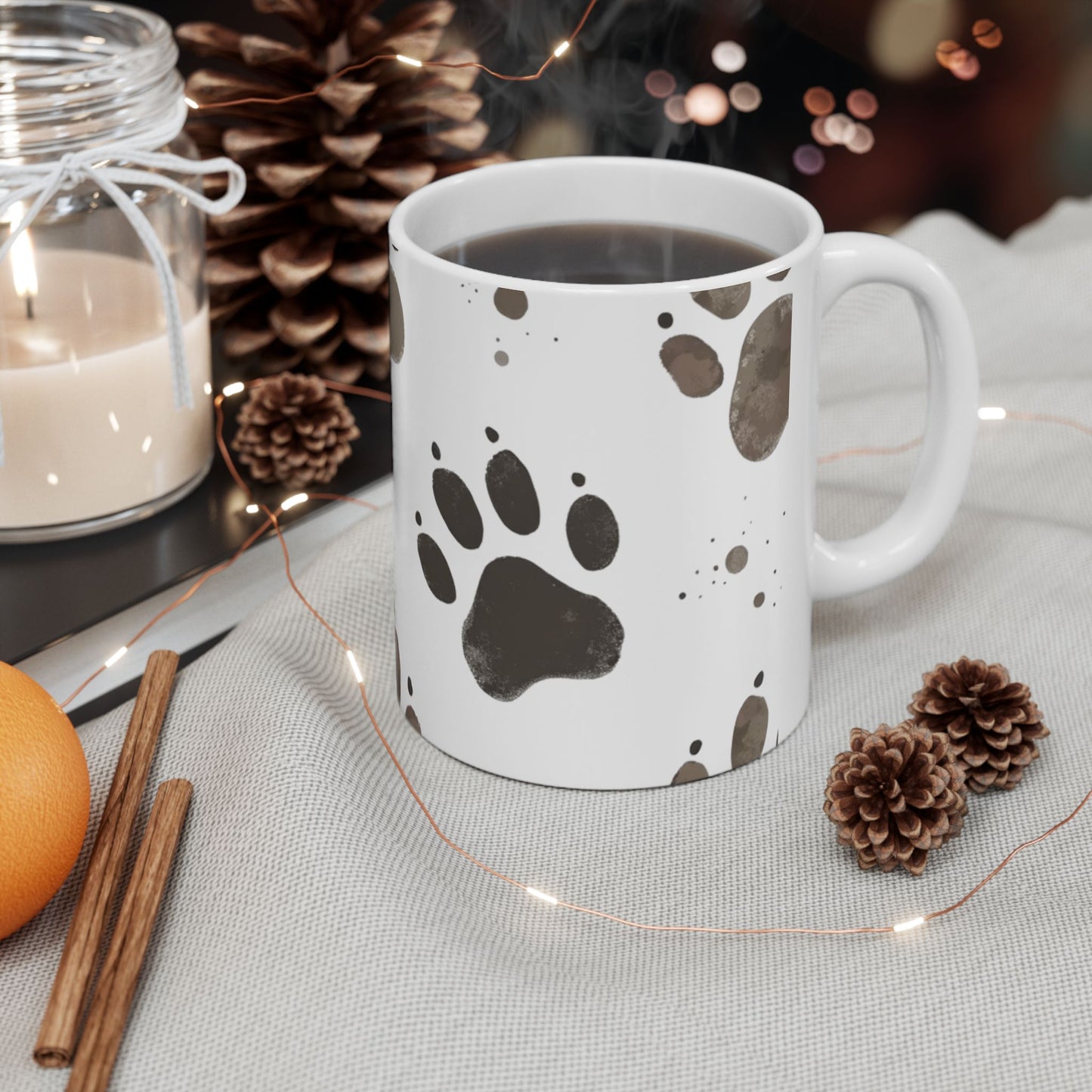 Muddie Paw Print Ceramic Mug | Pet Lover Gift, Dog Lover Mug, perfect Pet inspired Gift.