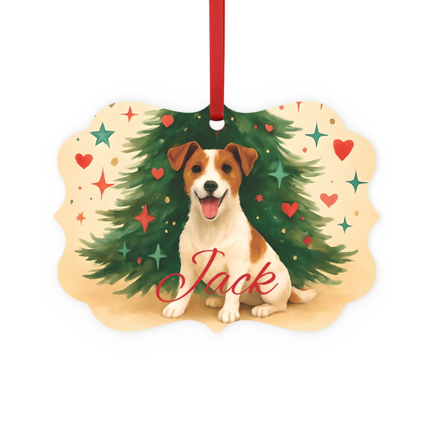Personalized Jack Russell Terrier Ornament, Perfect for those who cherish their jack russell terrier.