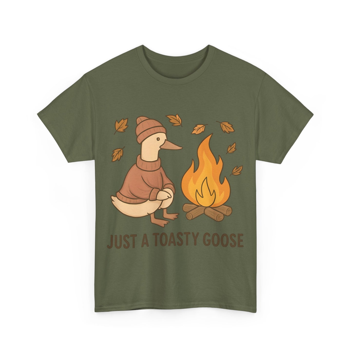 Autumn Goose Tee -Toasty Goose autumn Fashion, it's great for gatherings and makes a perfect gift.