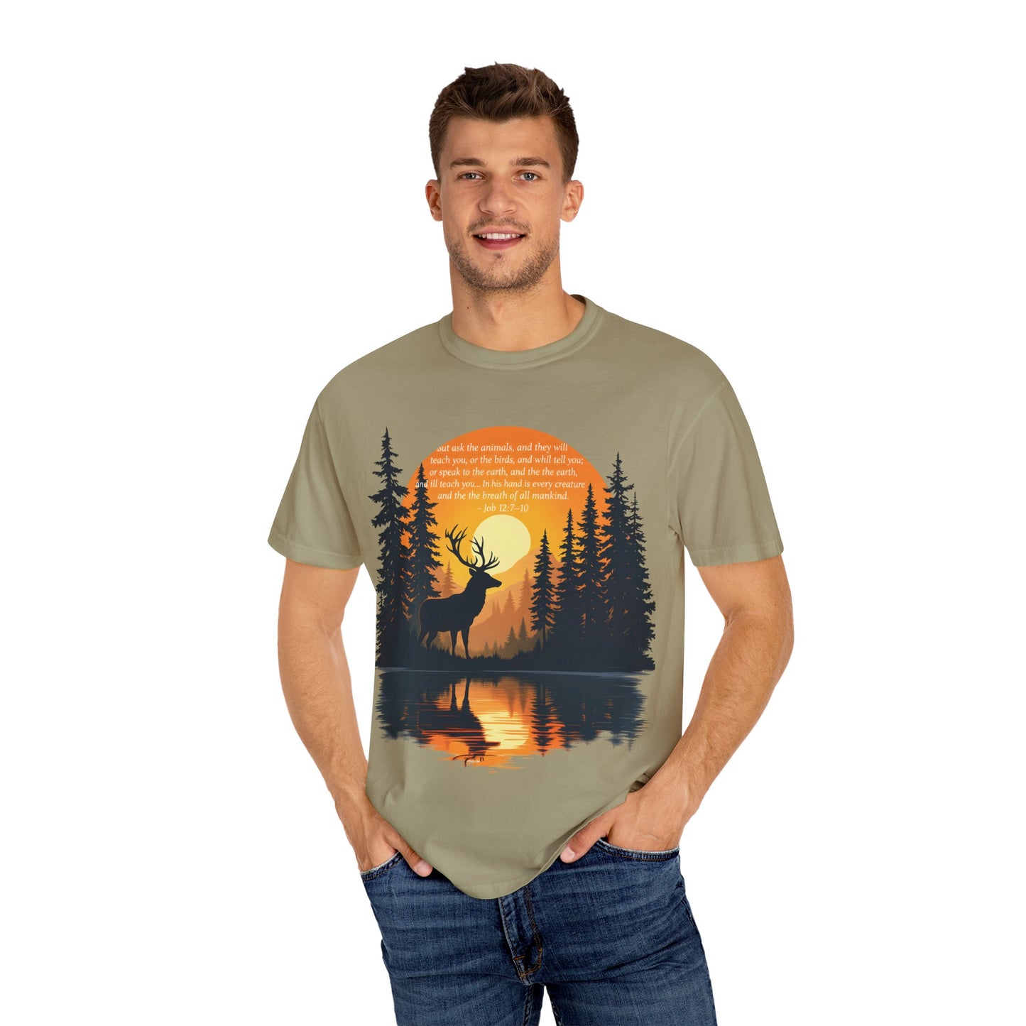 Faith in God and Nature T-shirt, this Christianity shirt makes an ideal addition to your collection of Christian clothes.