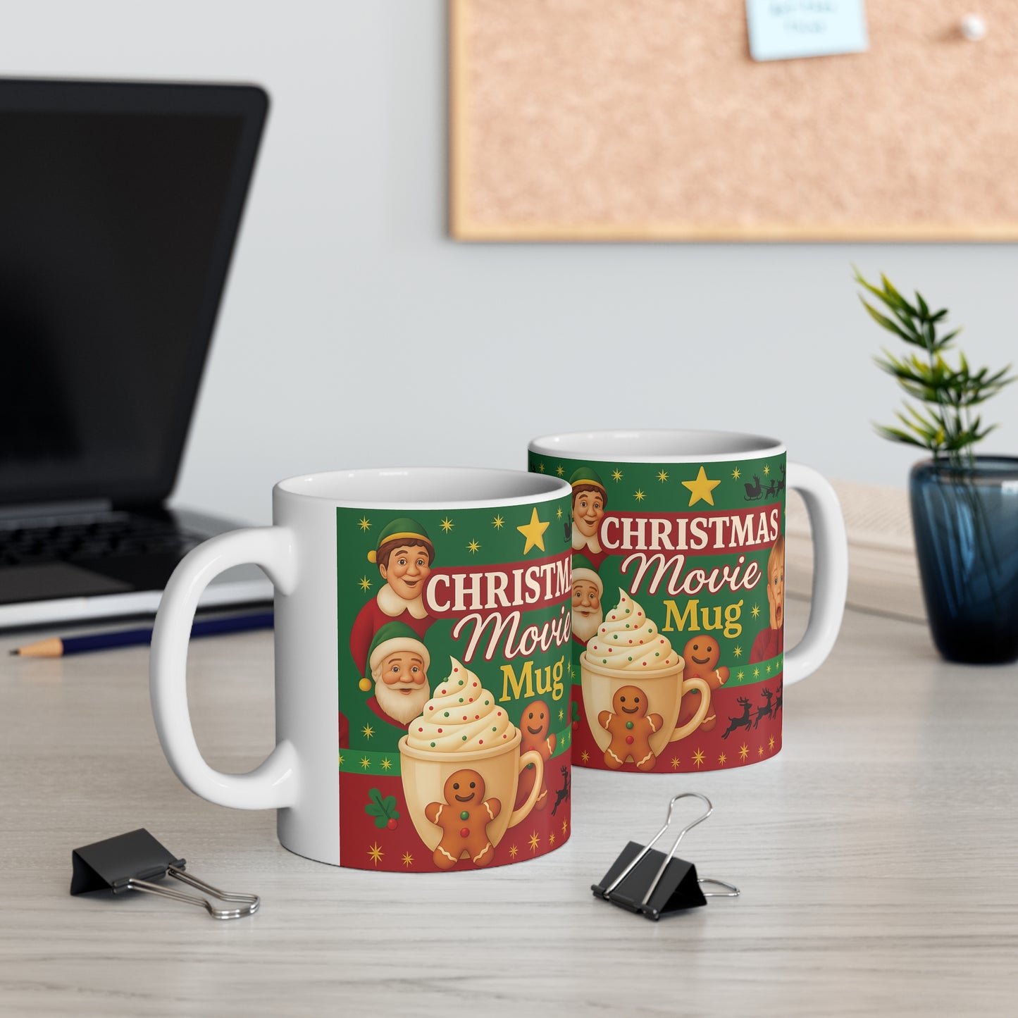 Christmas Movie Mug,Celebrate the joyful season with a mug that radiates warmth, cheer, and holiday magic.