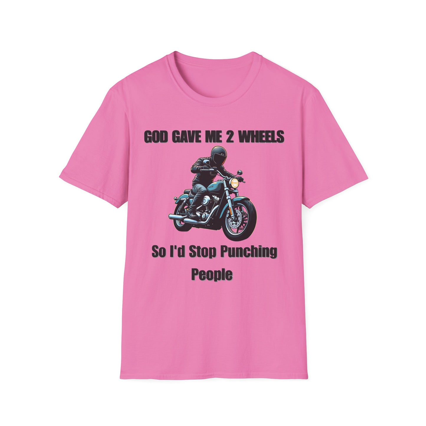 God Gave Me 2 Wheels, Funny Tee for Motorcycle Lovers, must-have for those who live life on two wheels.