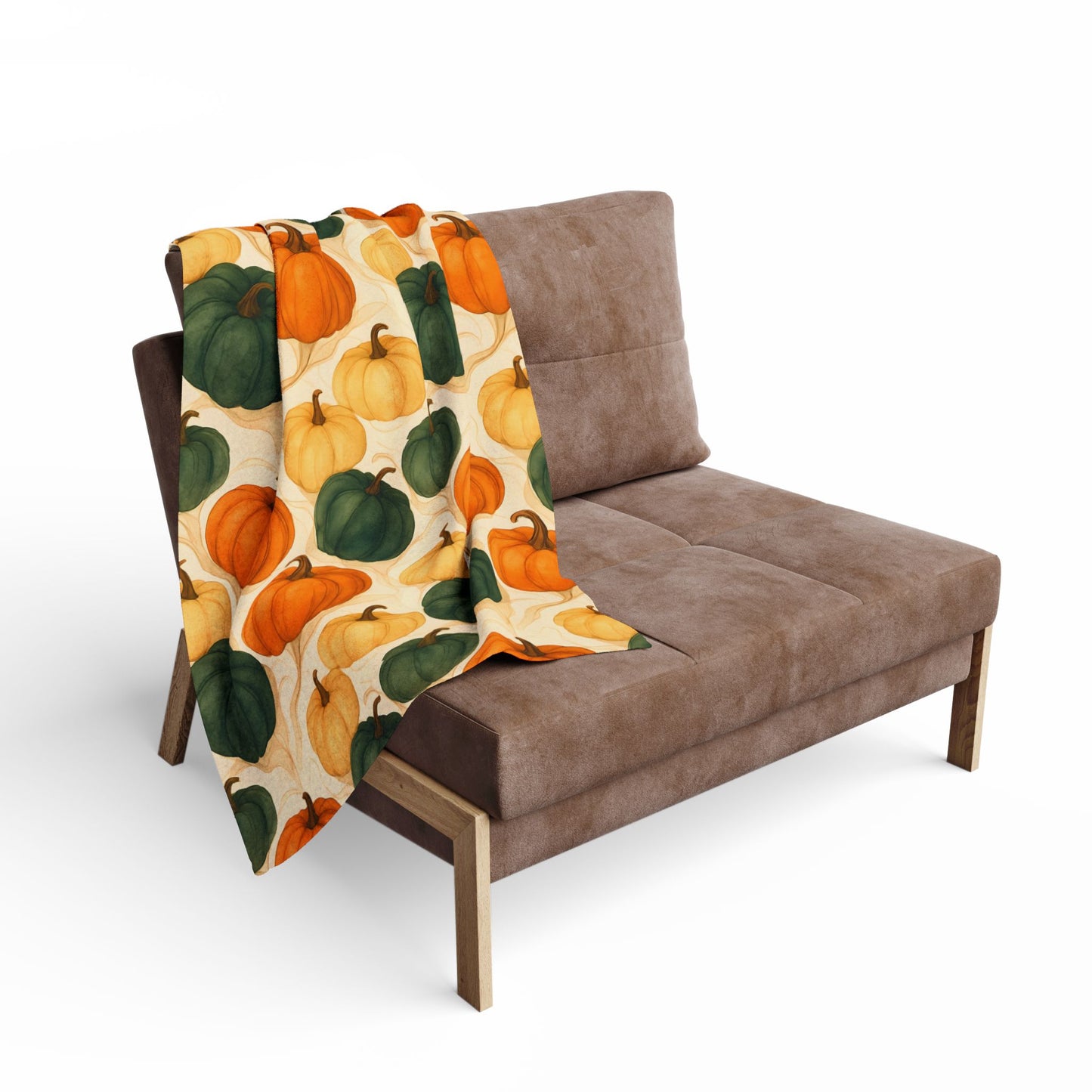 Autumnal Pumpkin Blanket Throw, Its timeless design effortlessly enhances your autumnal home decor, with its rich pumpkin hues offering a nod to nature's seasonal beauty. Whether draped over your sofa or used as a comforting autumn throw blanket.