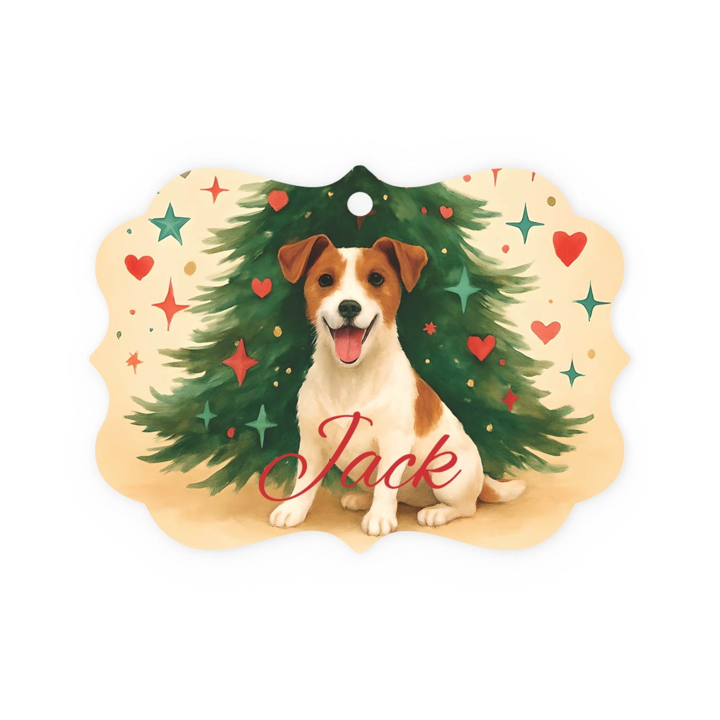 Personalized Jack Russell Terrier Ornament, Perfect for those who cherish their jack russell terrier.