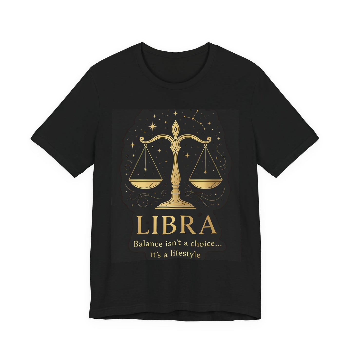 Libra Astrology T-Shirt, Whether you're seeking an astrology gift or a Libra birthday gift, this star sign shirt captures the essence of the Libra zodiac with grace.