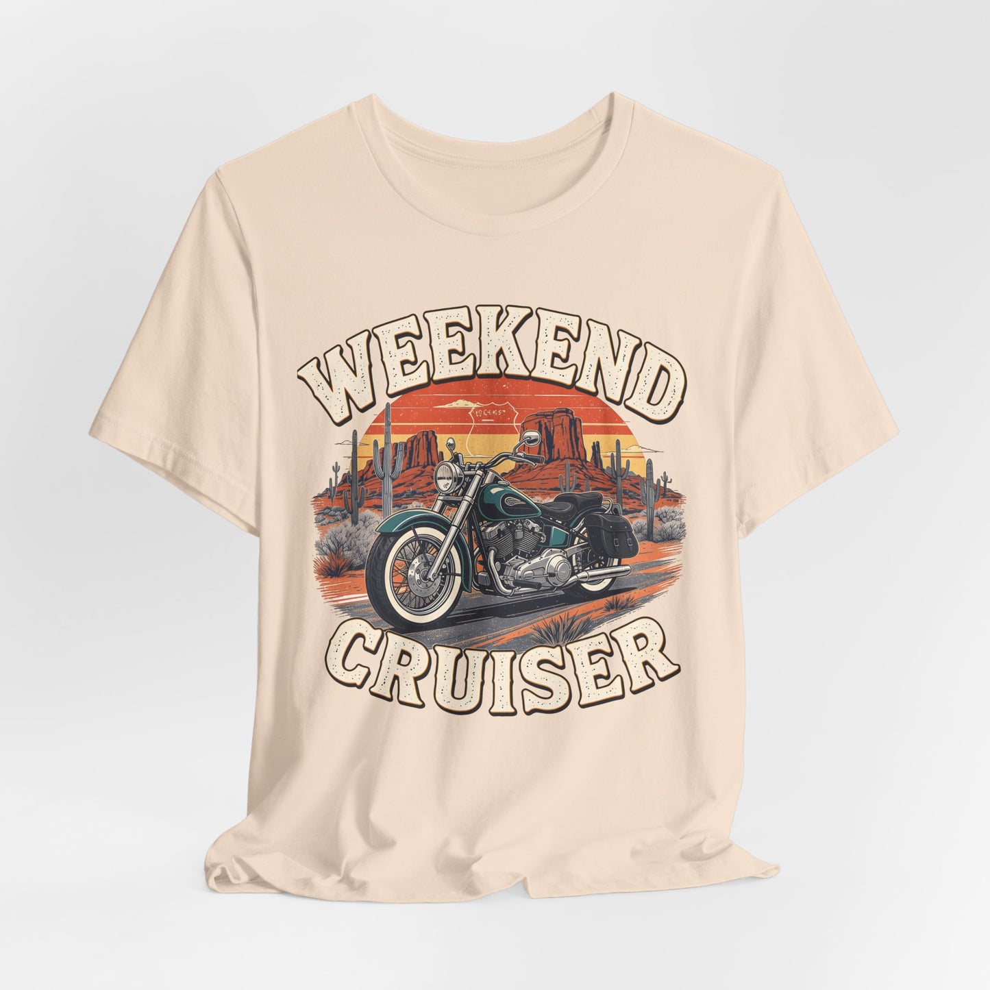 Weekend Cruiser Vintage Biker T-Shirt, Cruiser Motorcycle, Motorcycle Shirt,Unique Graphic Tee,Bike Lover Gift,Biker Apparel,Biker Dad Gifts