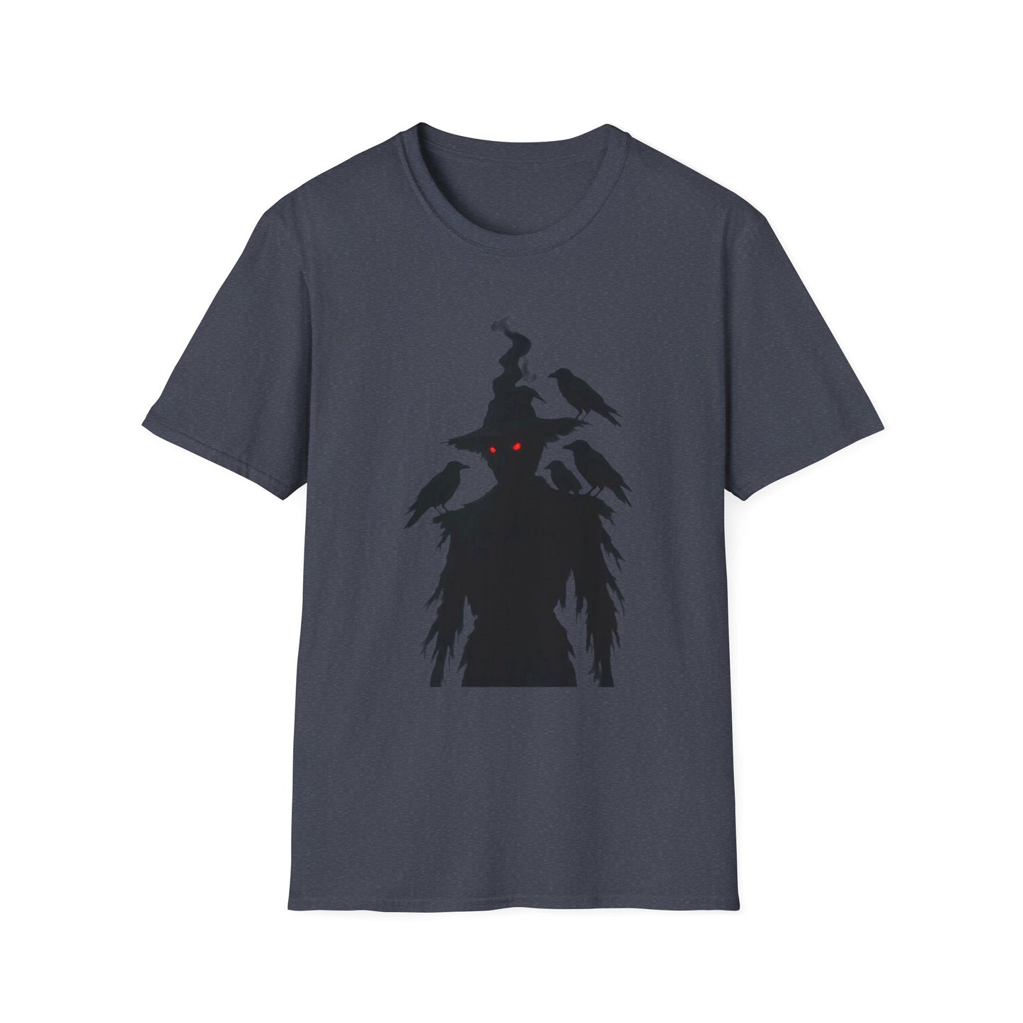 Scary Scarecrow Tee,This Halloween shirt captures the essence of the season with a mesmerizing scarecrow design, blending the line between spooky and stylish.