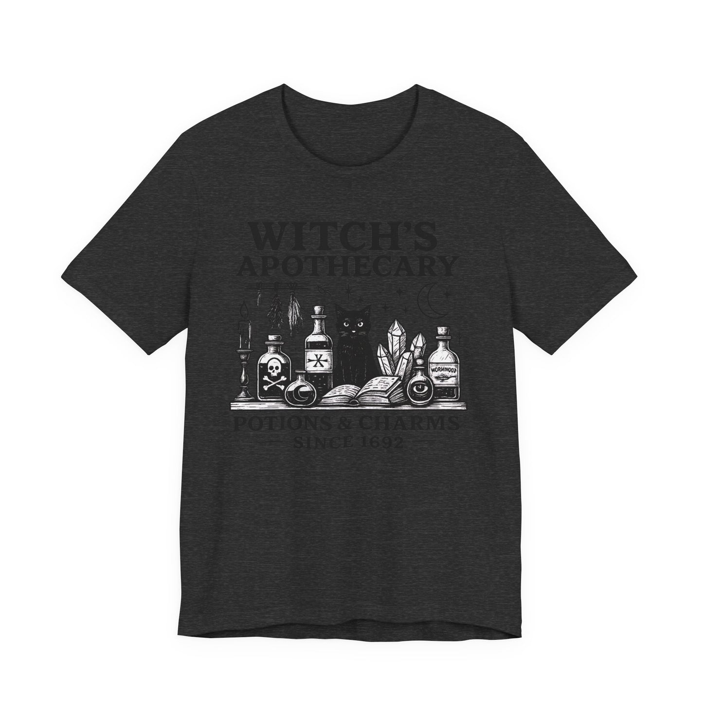 Witch's Apothecary Shirt 1692, Salem Apothecary Tee,this Salem shirt is perfect for those who embrace all things witchy and magical.