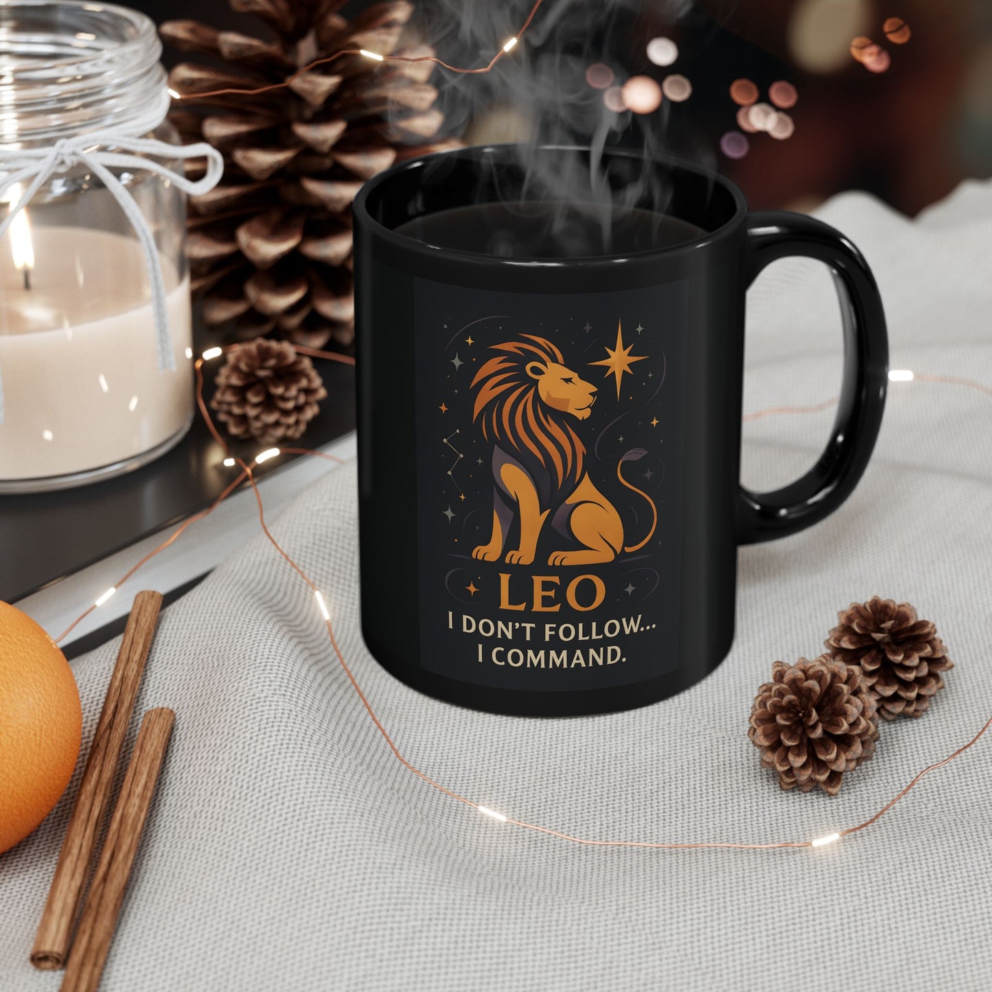 Leo Astrology Mug, Zodiac Mug, A delightful gift for any Leo, this Leo star sign mug ensures their zodiac spirit shines with every drink.