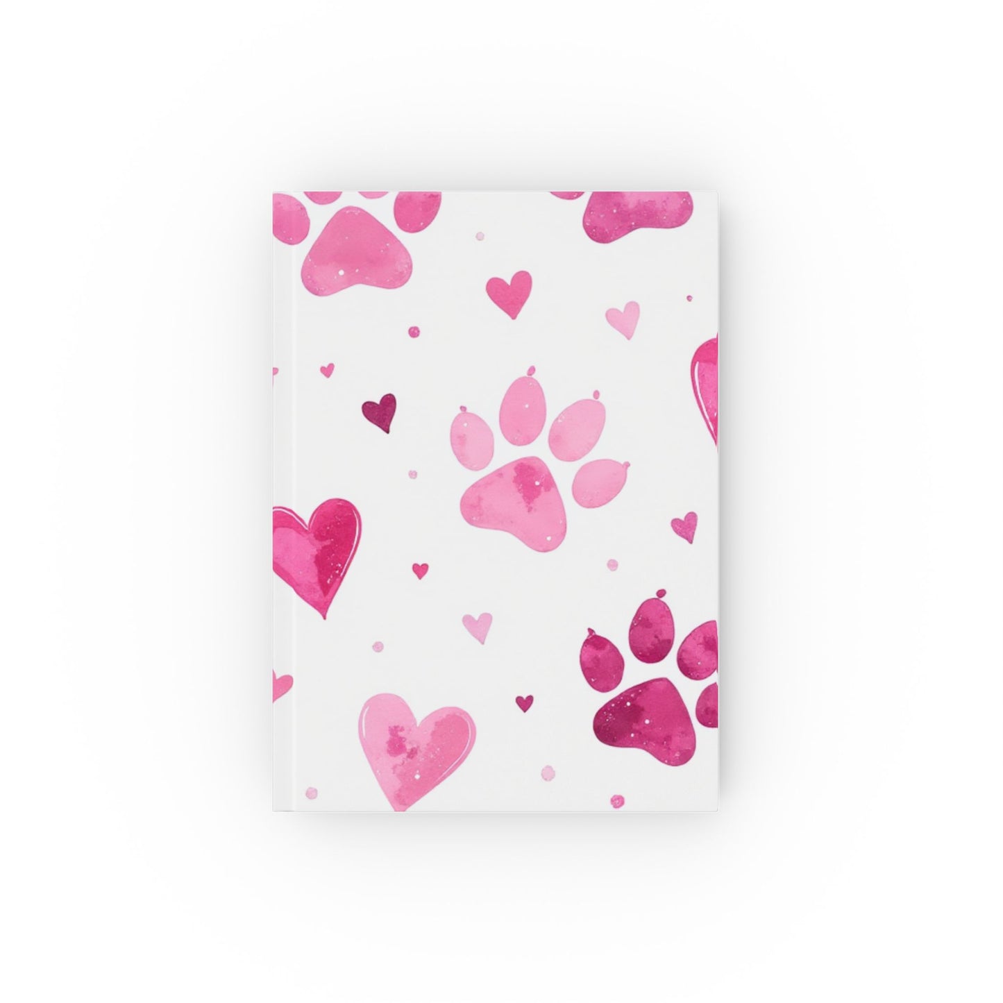 Pink Paw Prints Hard Backed Journal for Pet Lovers, embrace the love for your pets and let your creativity shine.
