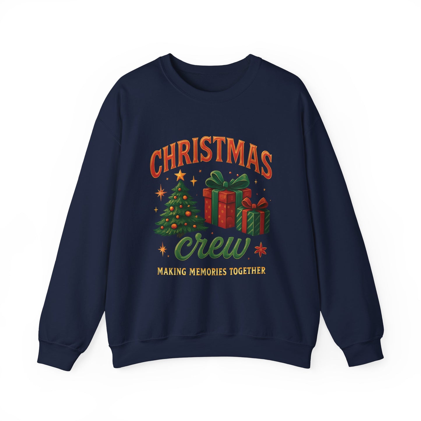 Festive Christmas Crew Sweatshirt, This cute winter shirt captures the essence of cheerful gatherings and joyful xmas jumper day celebrations.