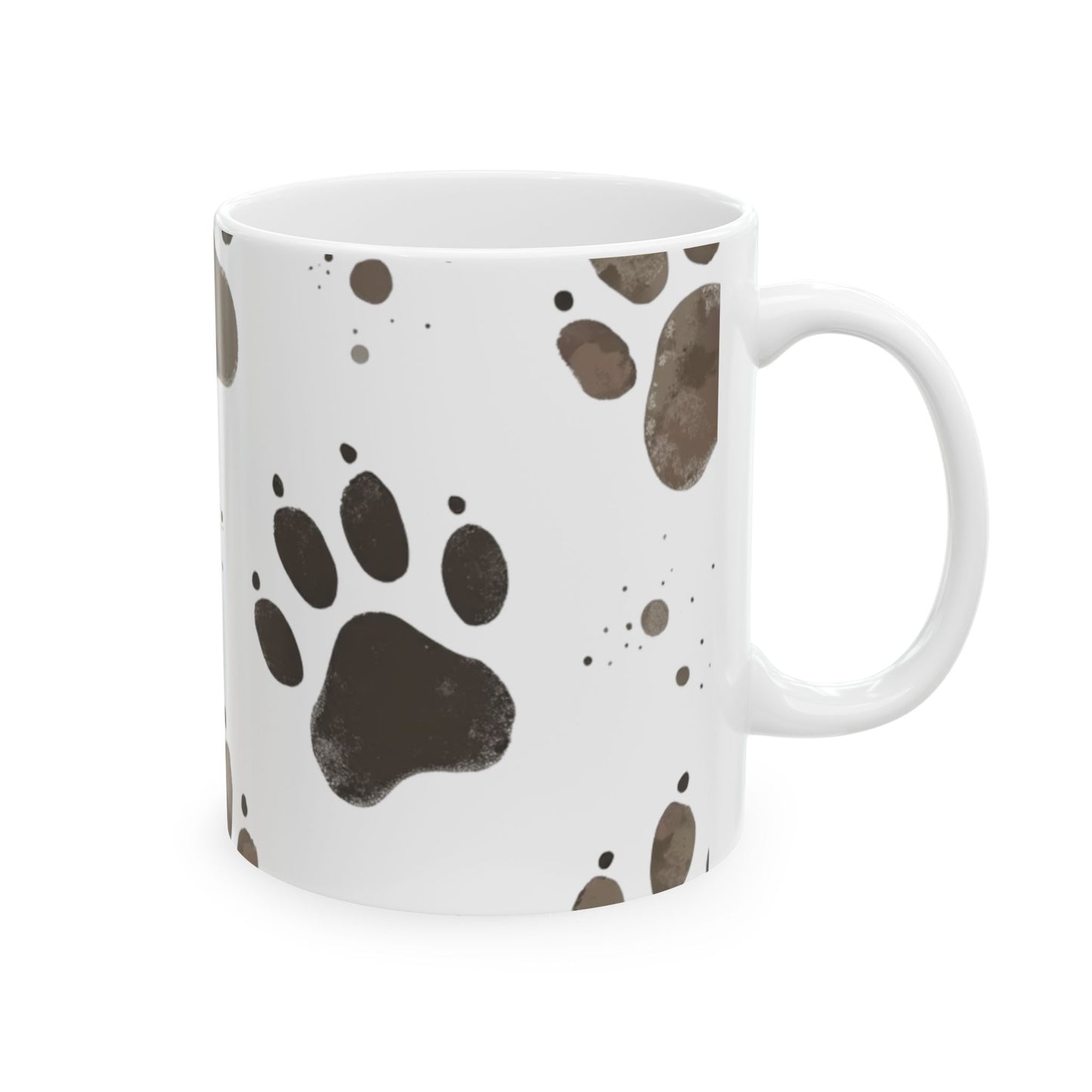 Muddie Paw Print Ceramic Mug | Pet Lover Gift, Dog Lover Mug, perfect Pet inspired Gift.