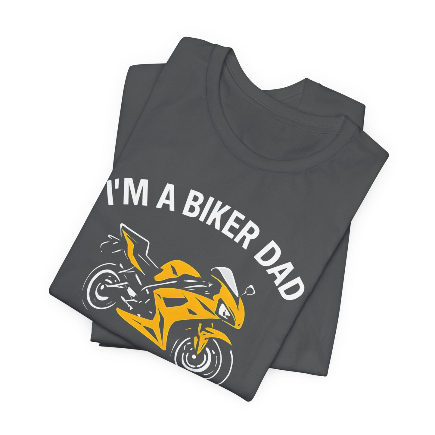 Biker Dad T-shirt, This tee is a fantastic choice for anyone who loves the biker lifestyle or simply appreciates casual, stylish apparel. It's especially relevant for Father's Day, birthdays, or any celebration.