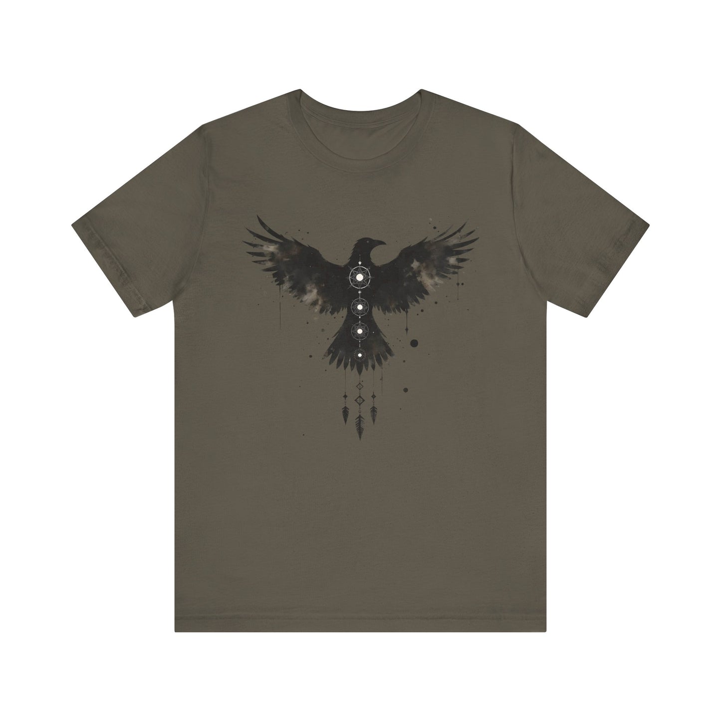 Viking Raven T-shirt, Embrace the spirit of Norse mythology with our Viking Raven T-shirt. This raven shirt captures the essence of Viking art.