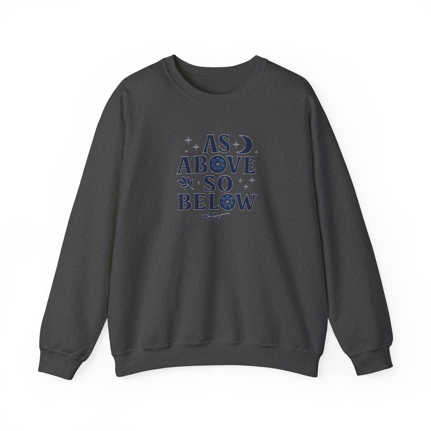As Above So Below Sweatshirt, This witchy sweatshirt weaves the essence of paganism into every thread, making it the perfect piece of pagan clothing for those who cherish witchy things.