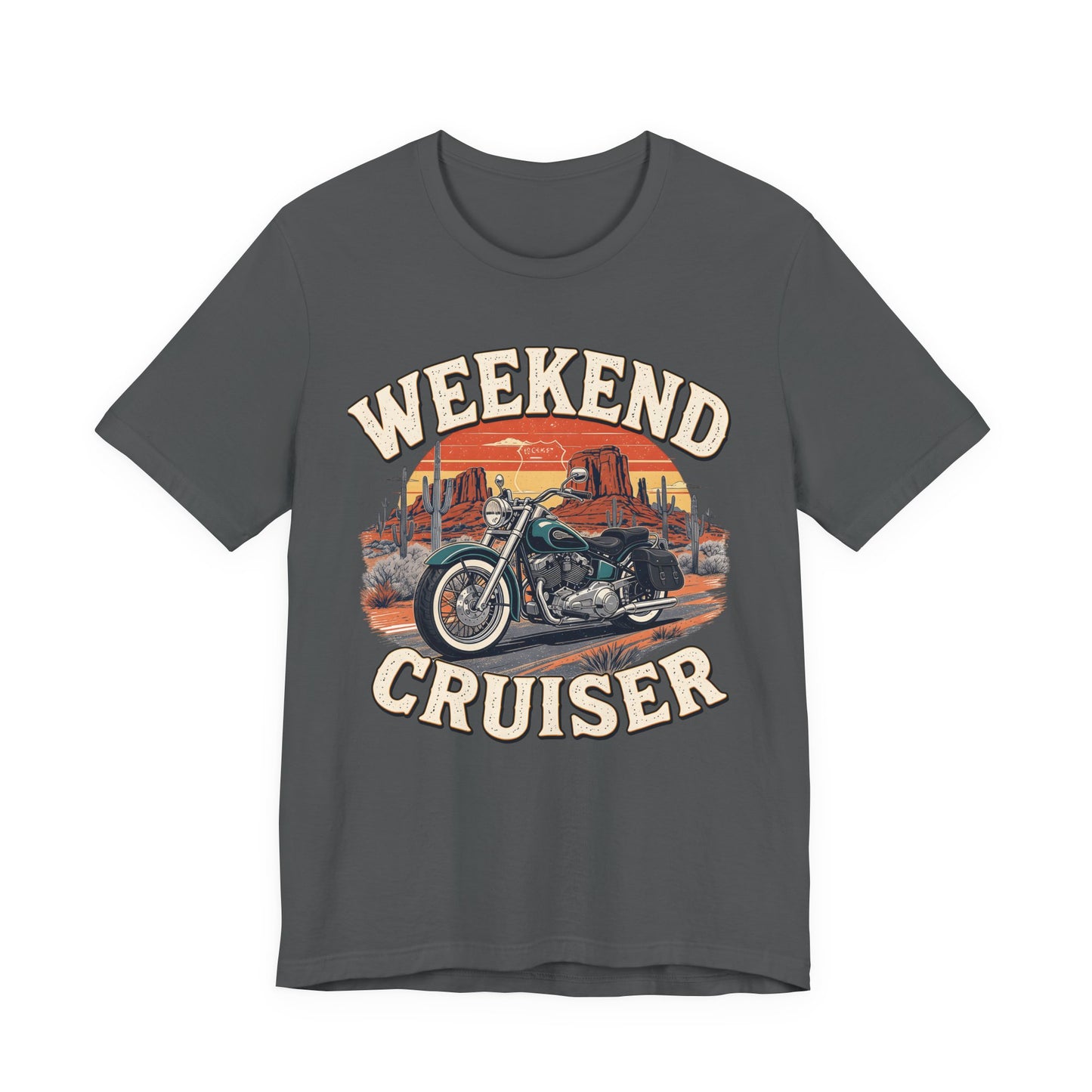 Weekend Cruiser Vintage Biker T-Shirt, Cruiser Motorcycle, Motorcycle Shirt,Unique Graphic Tee,Bike Lover Gift,Biker Apparel,Biker Dad Gifts