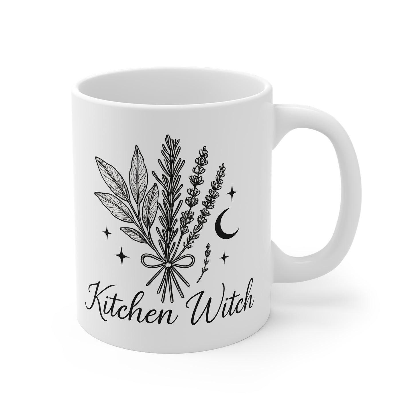 Kitchen Witch Mug, Perfect as a witchcraft gift, this witches tea cup blends seamlessly with your witchcraft mug collection, adding a dash of whimsy and intrigue.