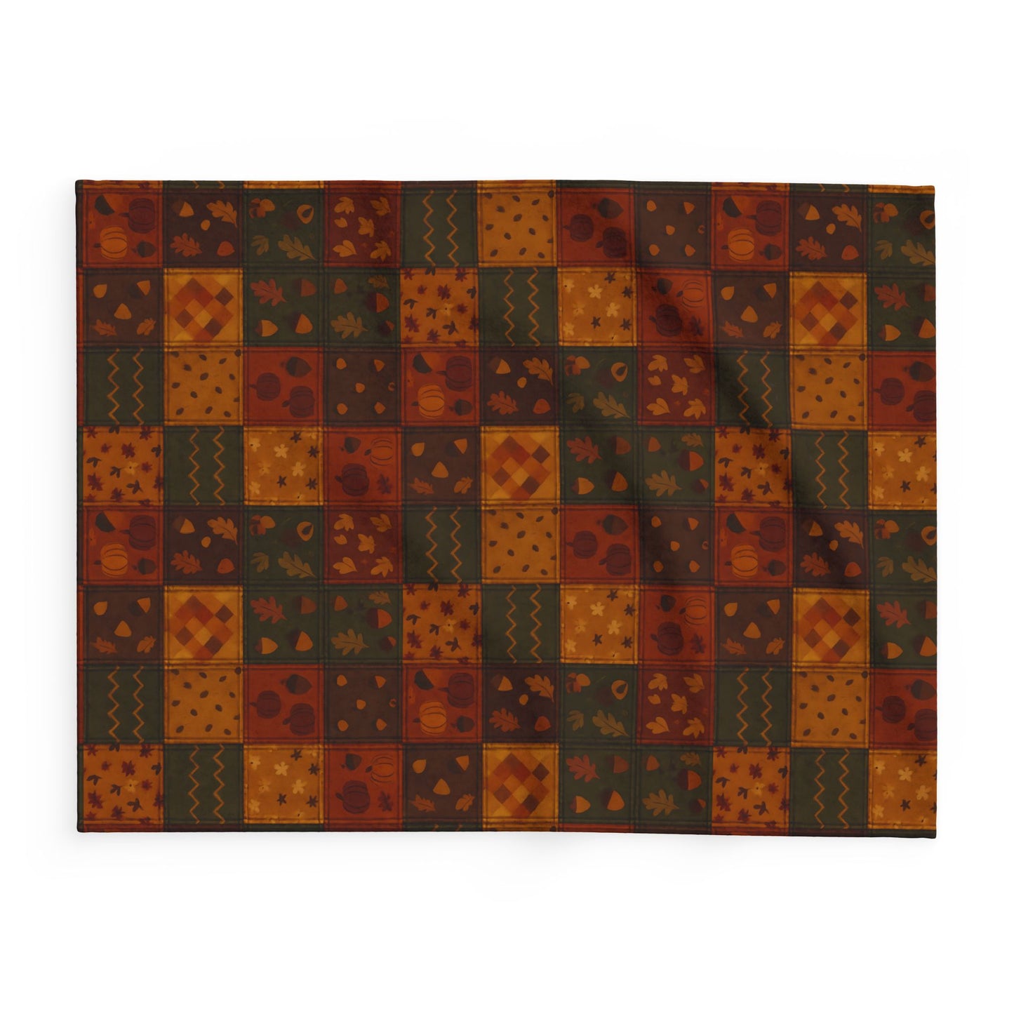 Cozy Autumnal Plaid Blanket, This thick blanket, with its rich blend of fall hues, adds a touch of sophistication to any autumnal home decor. Decor,