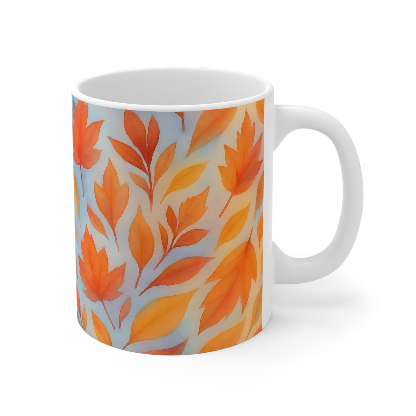 Autumnal Leaf Coffee Mug, Perfect for elevating your autumn décor, this mug whispers "hello autumn"