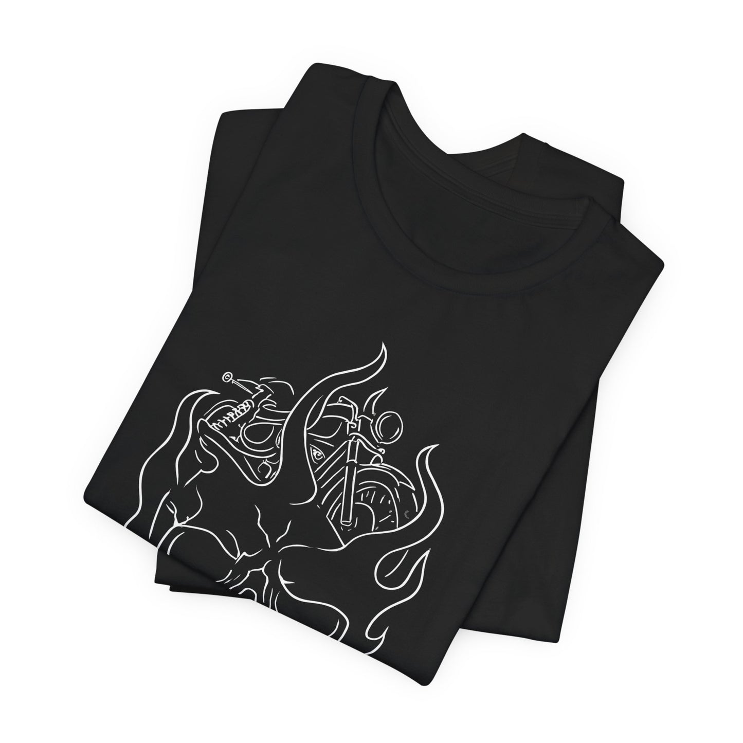 Skull Graphic Flame Tee, Motorcycle T Shirt, Biker Tshirt, Biker Skull Design, Motorbike Apparel, Motorcycle,Biker Skull, Motorbike Skull.