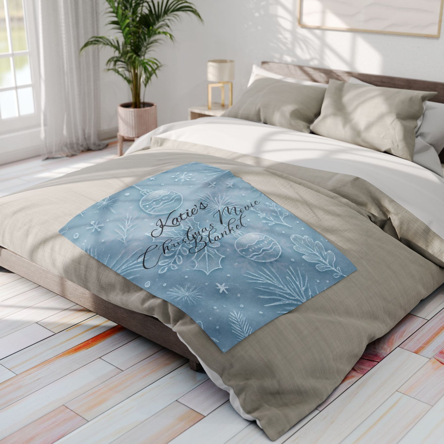 Personalised Christmas Movie Blanket,you can customize it as a custom name blanket, making every snuggle blanket moment uniquely yours.