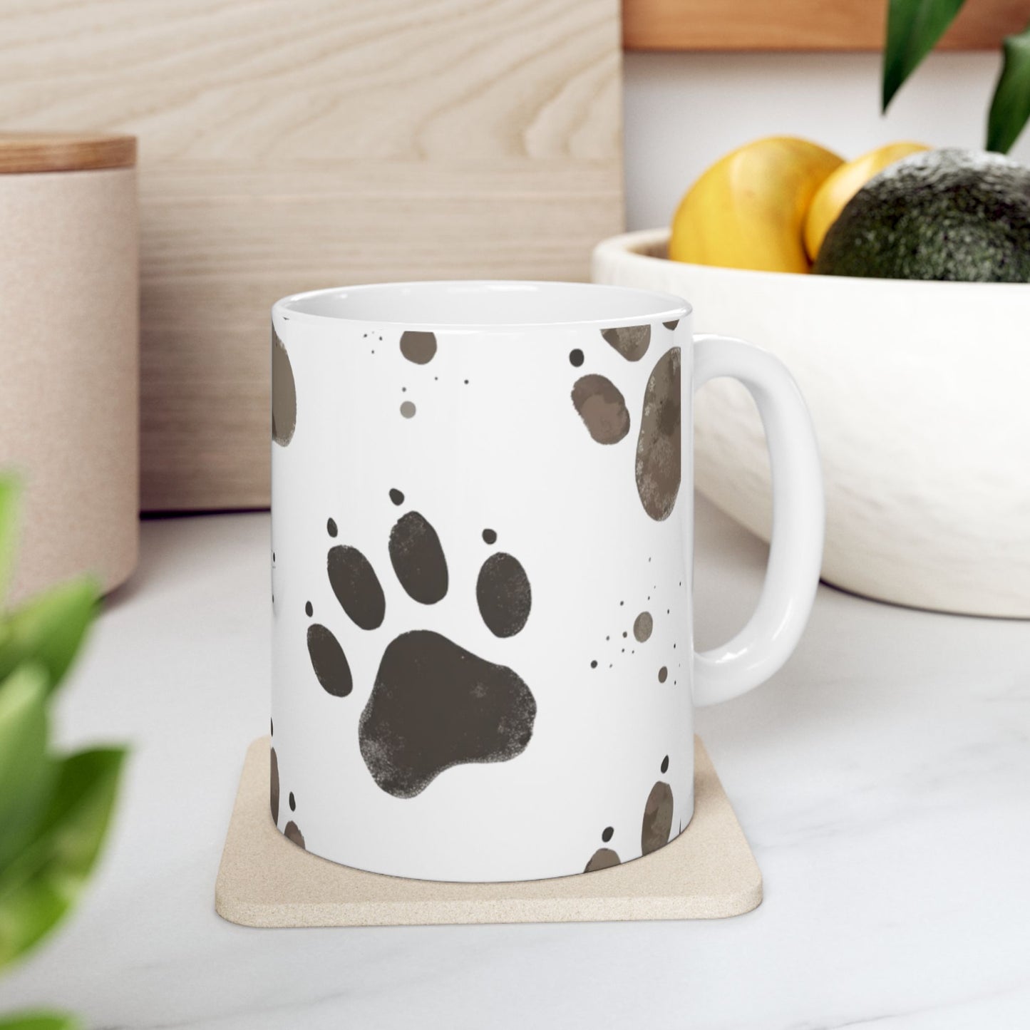 Muddie Paw Print Ceramic Mug | Pet Lover Gift, Dog Lover Mug, perfect Pet inspired Gift.