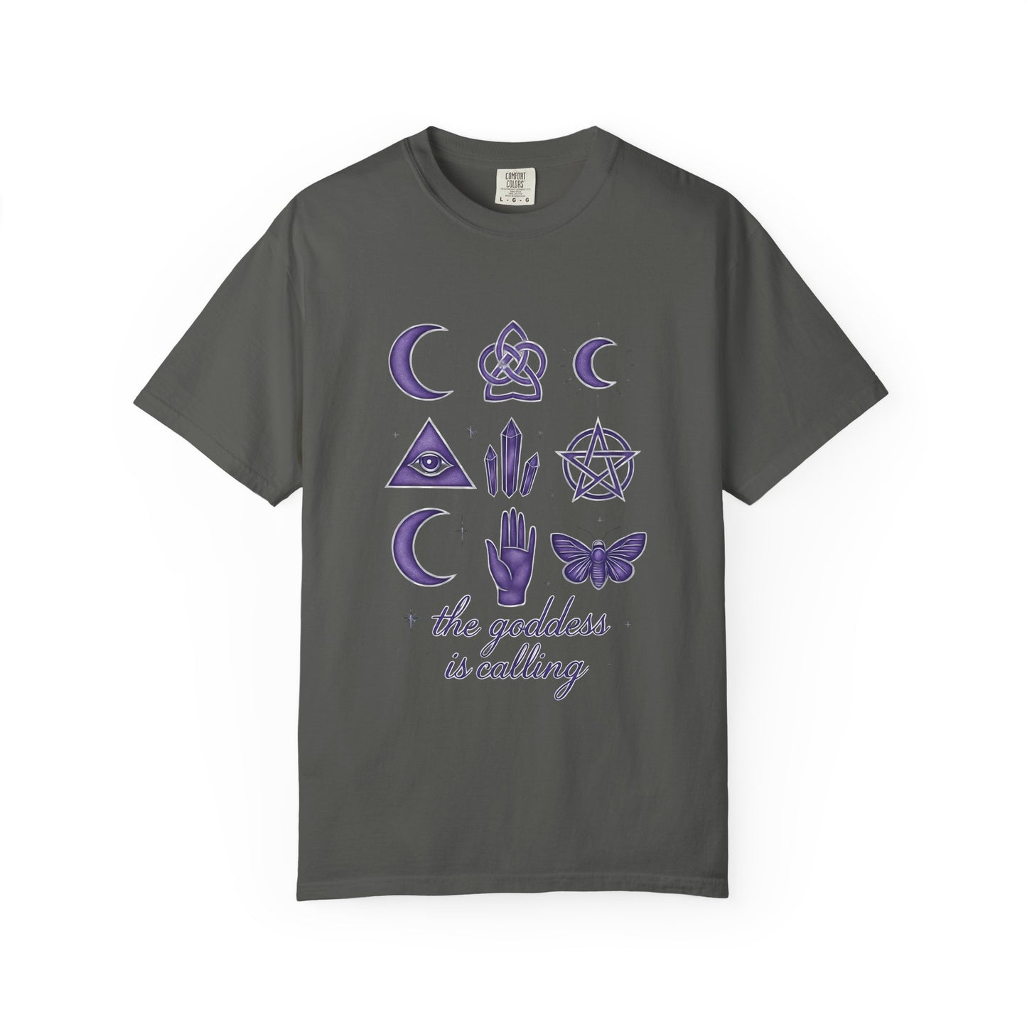 The Goddess is Calling Shirt, a celebration of divine feminine energy, seamlessly blending style and spirituality.