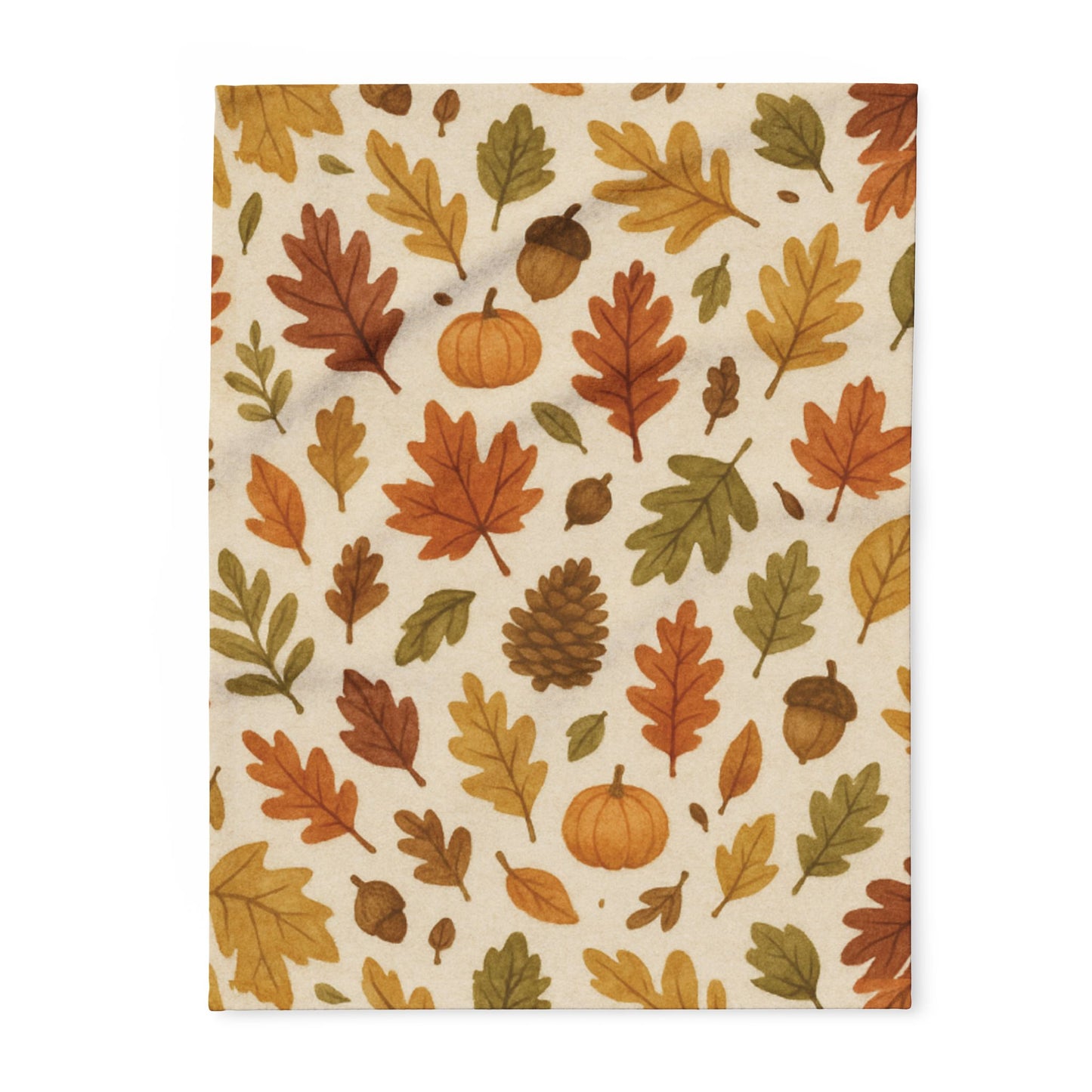 Cozy Autumnal Leaves Blanket, Transform your space into a haven of autumnal charm with this exquisite autumn blanket.