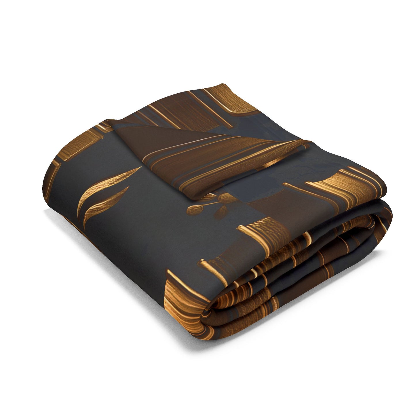 Cozy Bookshelf Fleece Blanket Perfect for Book Lovers, The soft texture invites you to snuggle up on chilly evenings, making it an ideal companion for reading or watching your favorite movies.