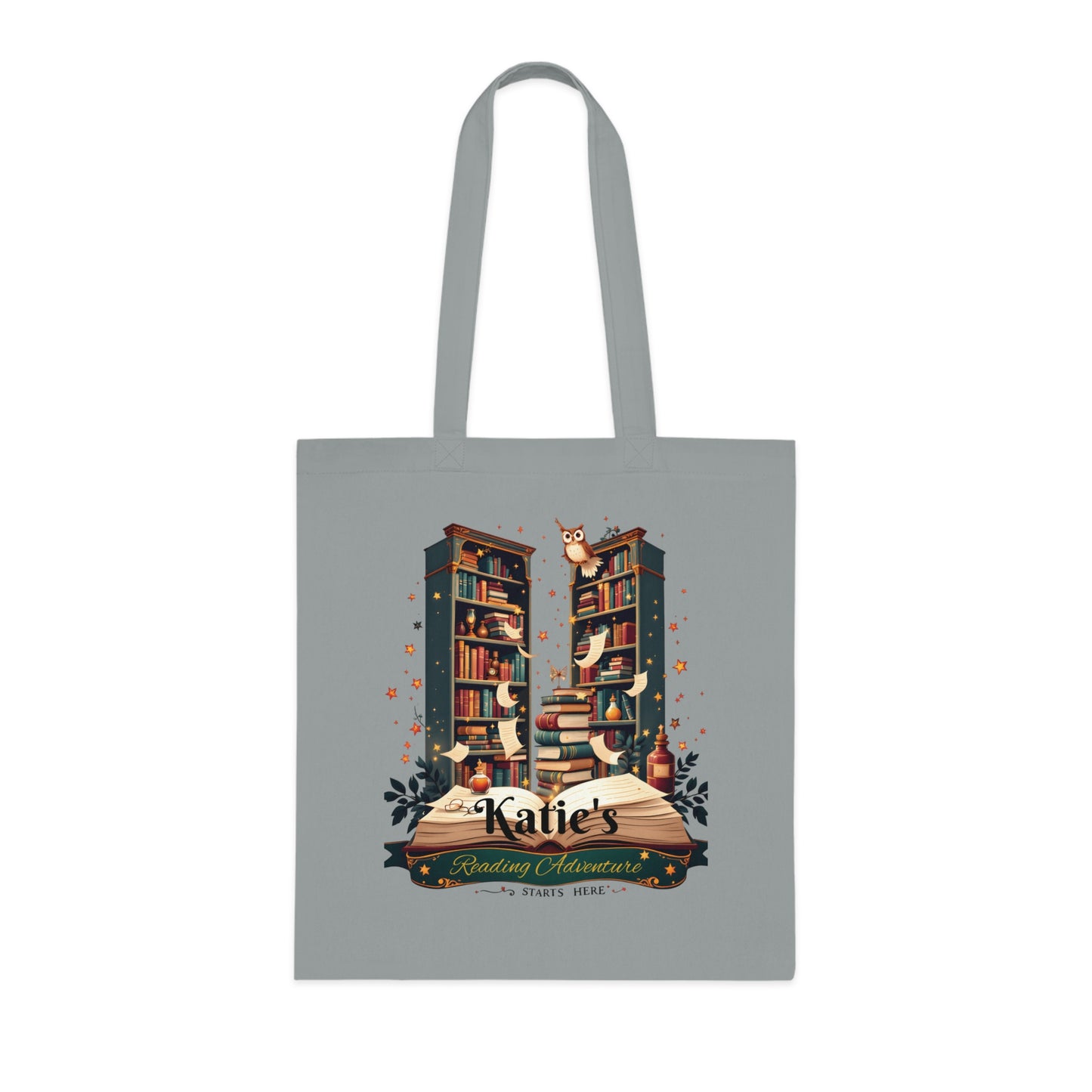 Personalised Book Lover Reusable Cotton Tote Bag, Bookish Tote, Librarian Tote Bag, Bibliophile Gift, Custom Book Bag,