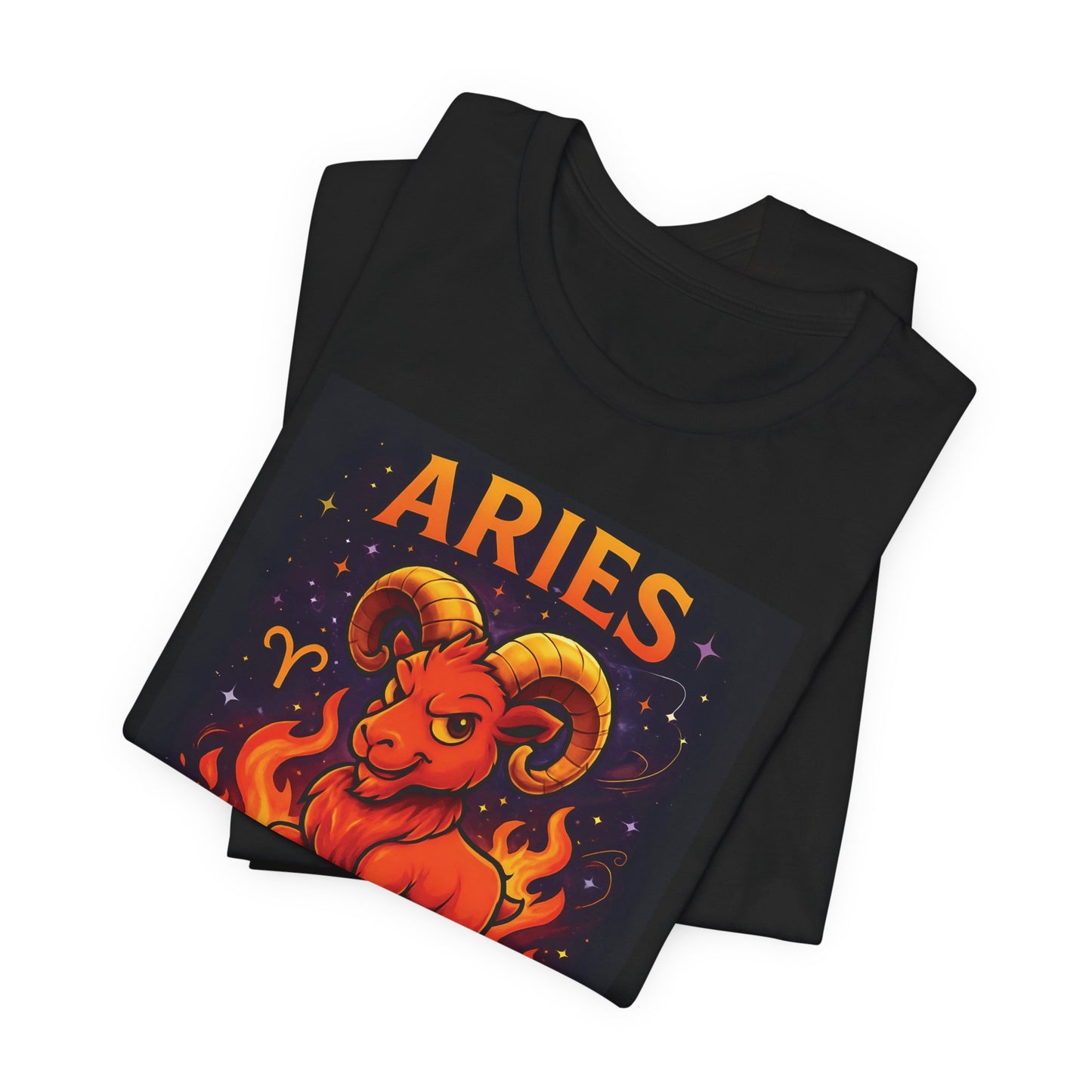 Aries Astrology T-shirt, This beautifully crafted zodiac shirt captures the fiery spirit of the Aries zodiac sign with its bold design, making it a standout piece in any wardrobe.