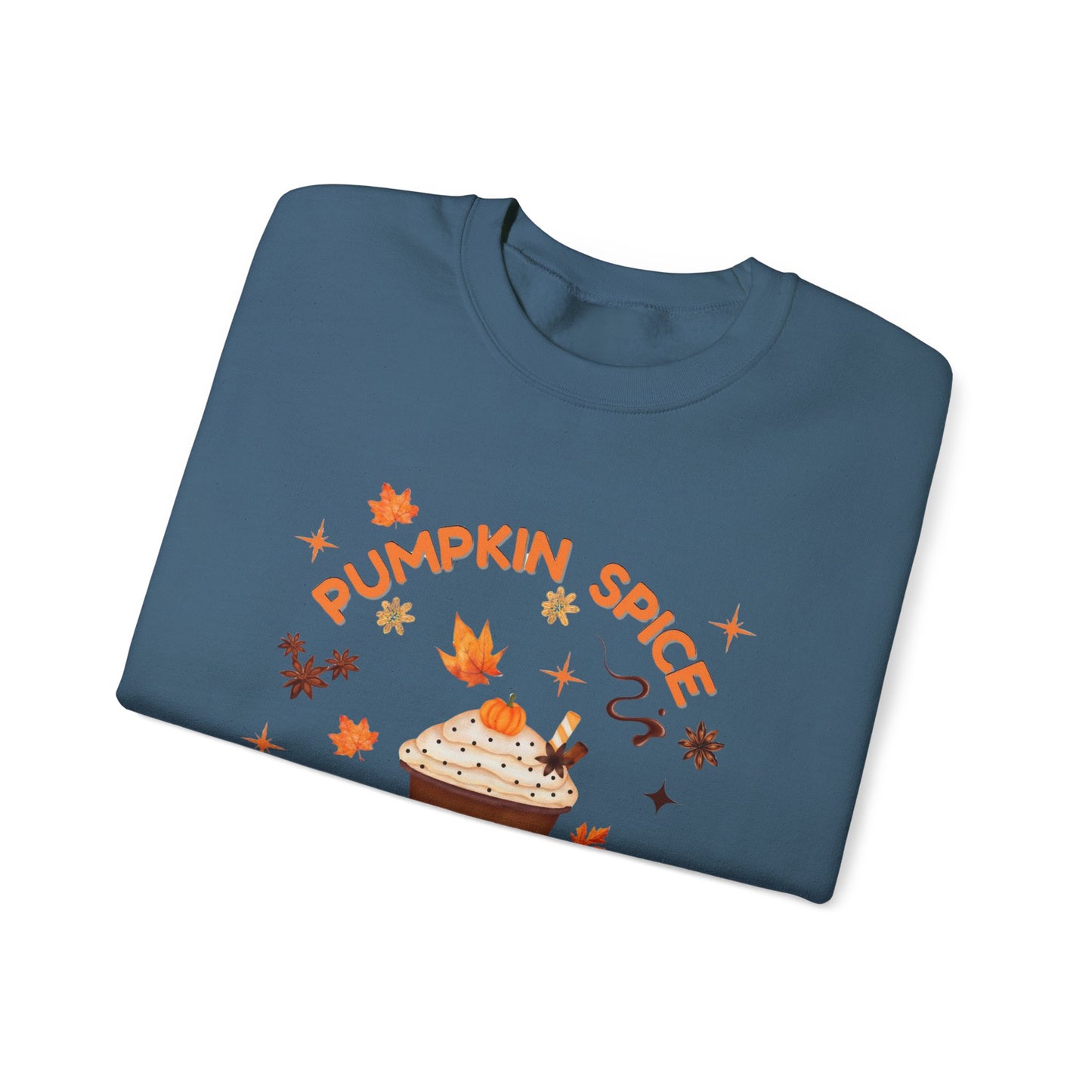 Pumpkin Spice is Life Sweatshirt, This autumn jumper is designed to wrap you in the warmth and comfort that the pumpkin spice season brings.