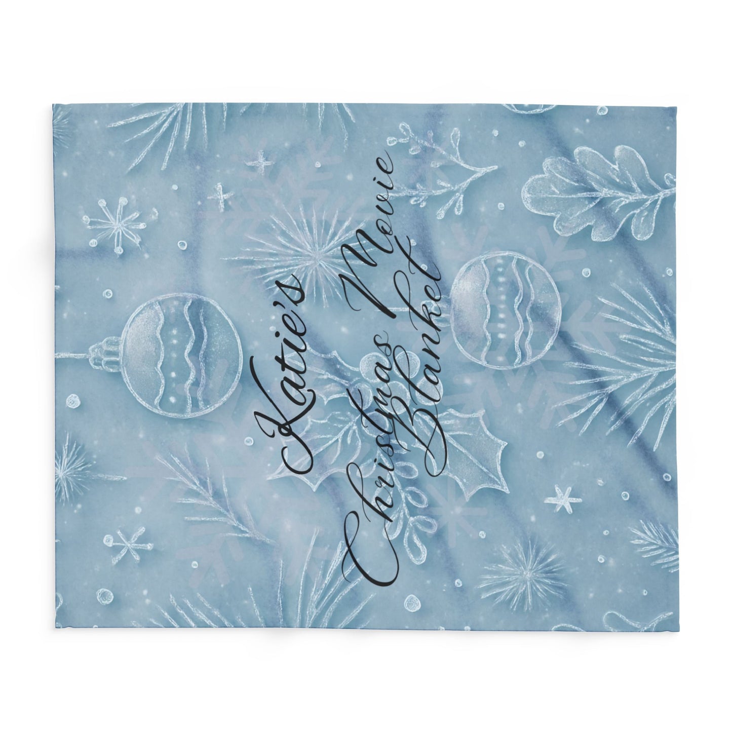 Personalised Christmas Movie Blanket,you can customize it as a custom name blanket, making every snuggle blanket moment uniquely yours.