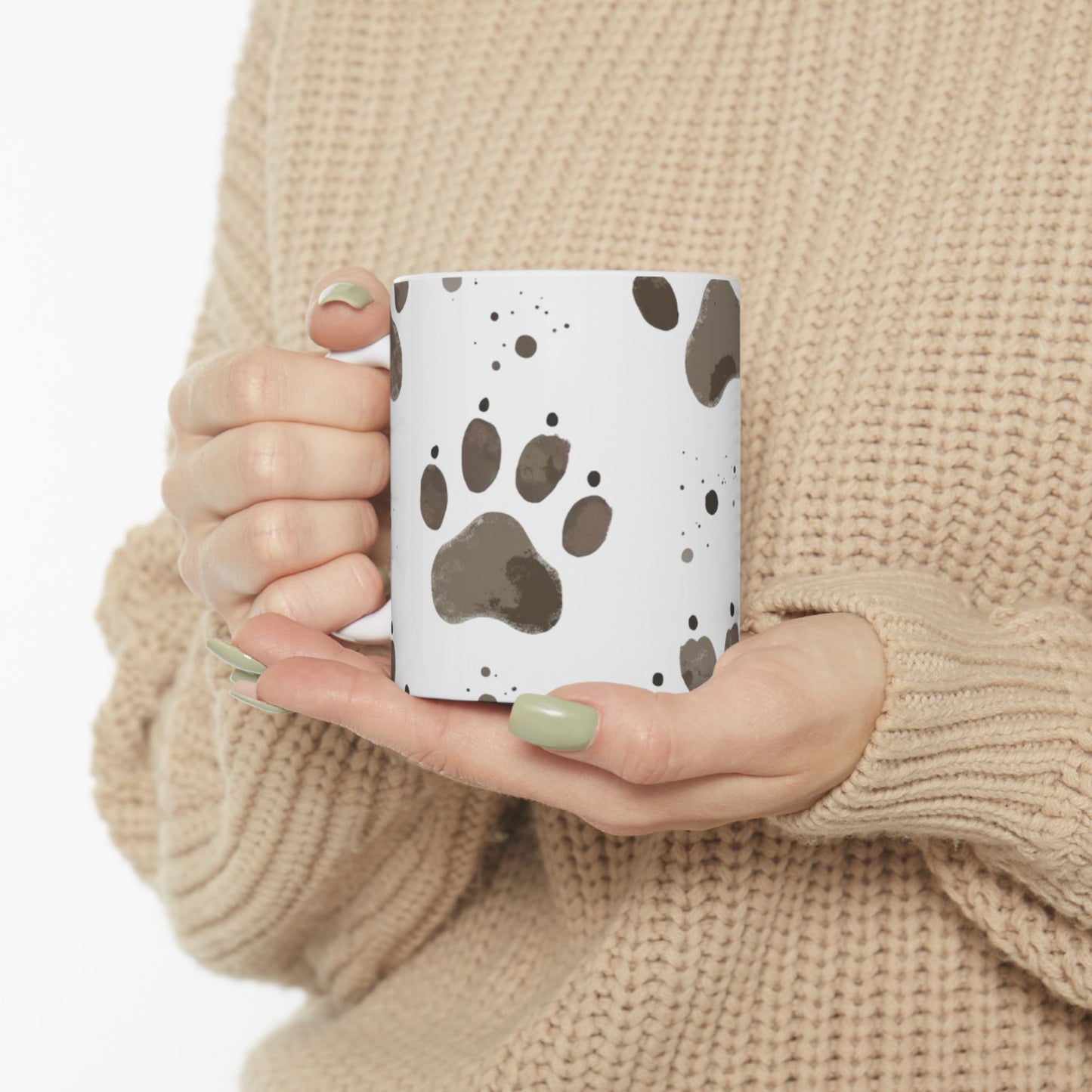 Muddie Paw Print Ceramic Mug | Pet Lover Gift, Dog Lover Mug, perfect Pet inspired Gift.