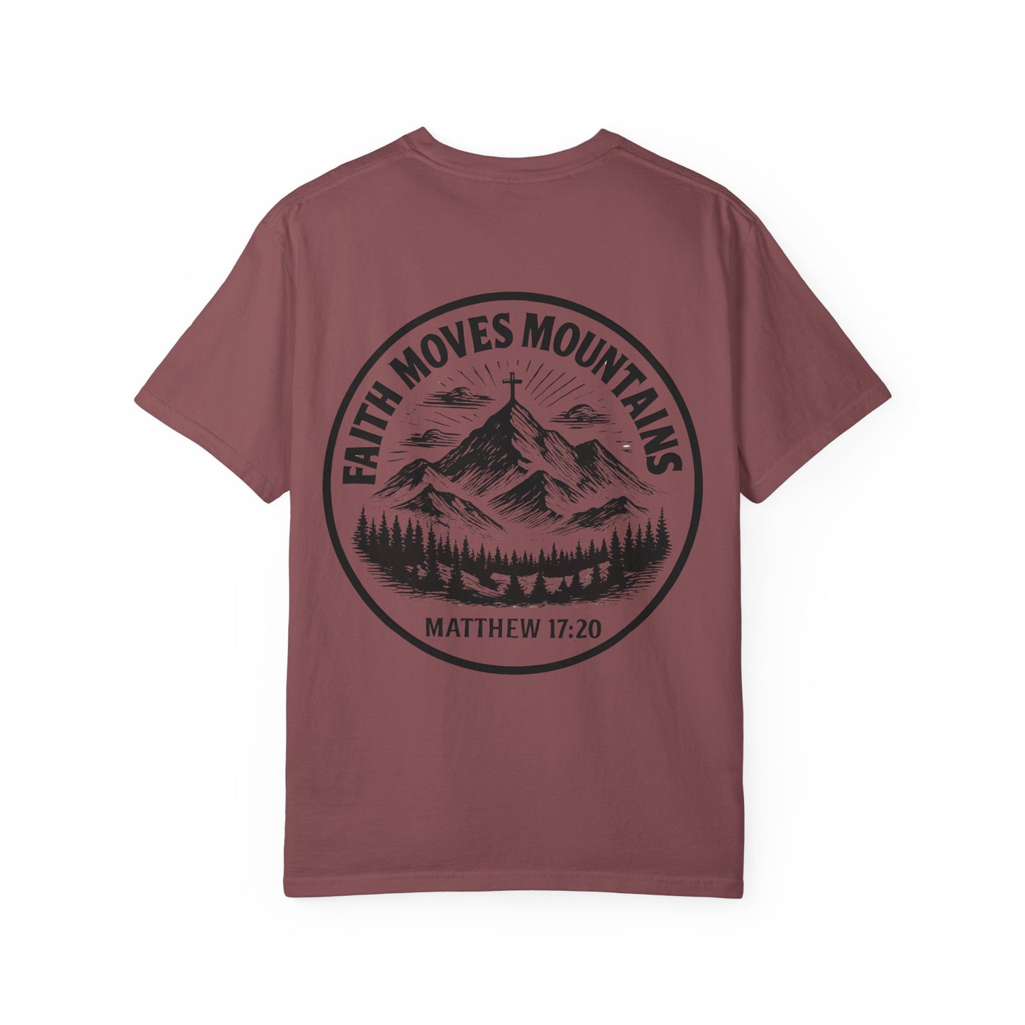 Faith Moves Mountains Comfort Colors Tee,Christianity Gift, Christianity Shirt,Christian Merch, Jesus Christ Shirt, Religion, Christian Gift