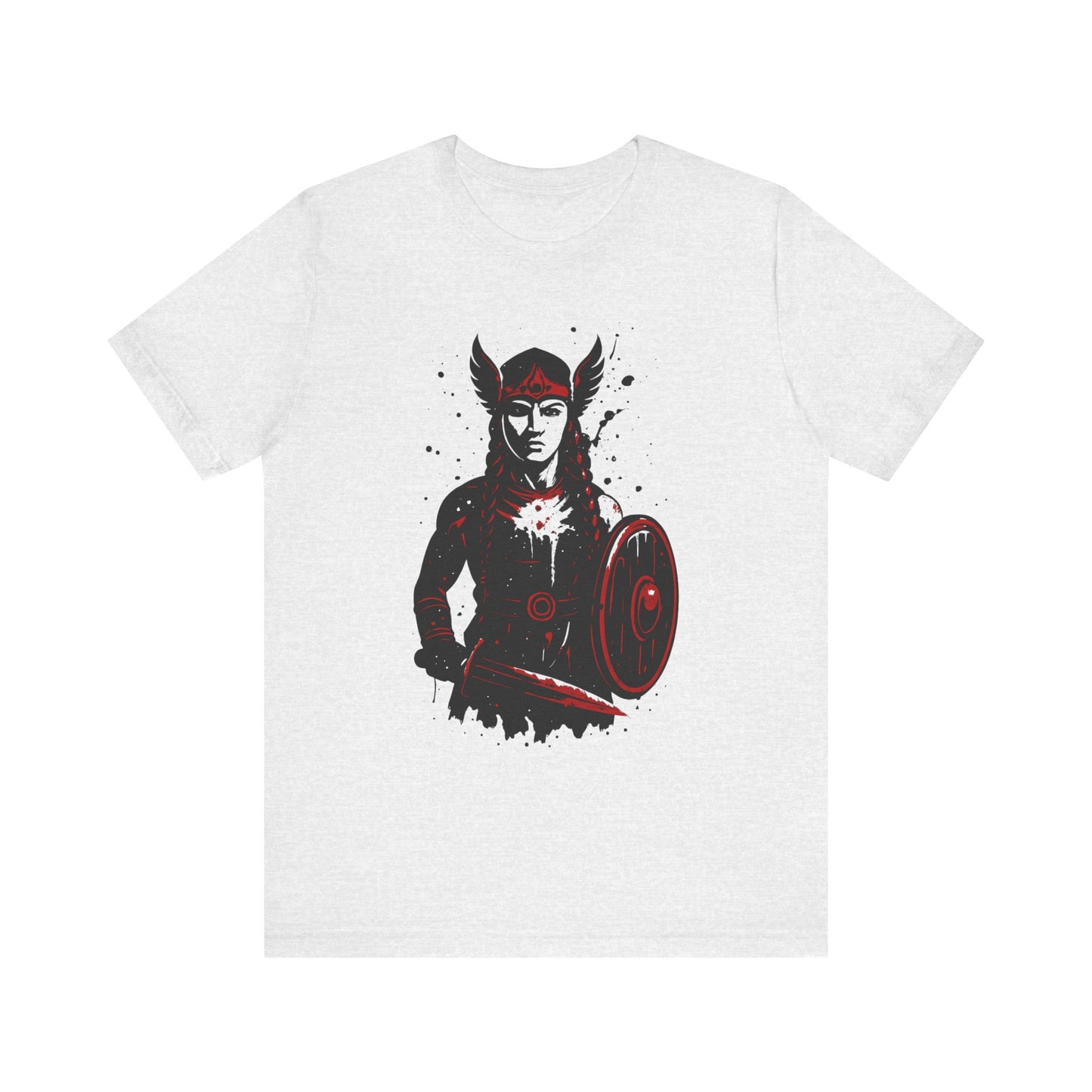 Valkyrie Norse Pagan T-Shirt, a tribute to the powerful legends of old. Embrace the spirit of the Valkyrie with this striking design that merges the mystique of norse mythology with the rugged appeal of viking apparel.