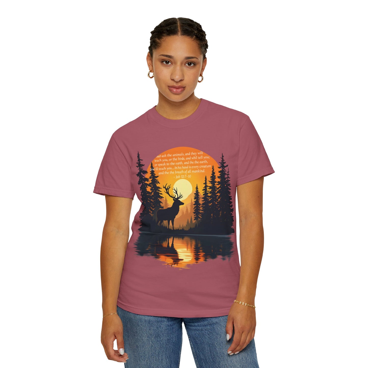 Faith in God and Nature T-shirt, this Christianity shirt makes an ideal addition to your collection of Christian clothes.