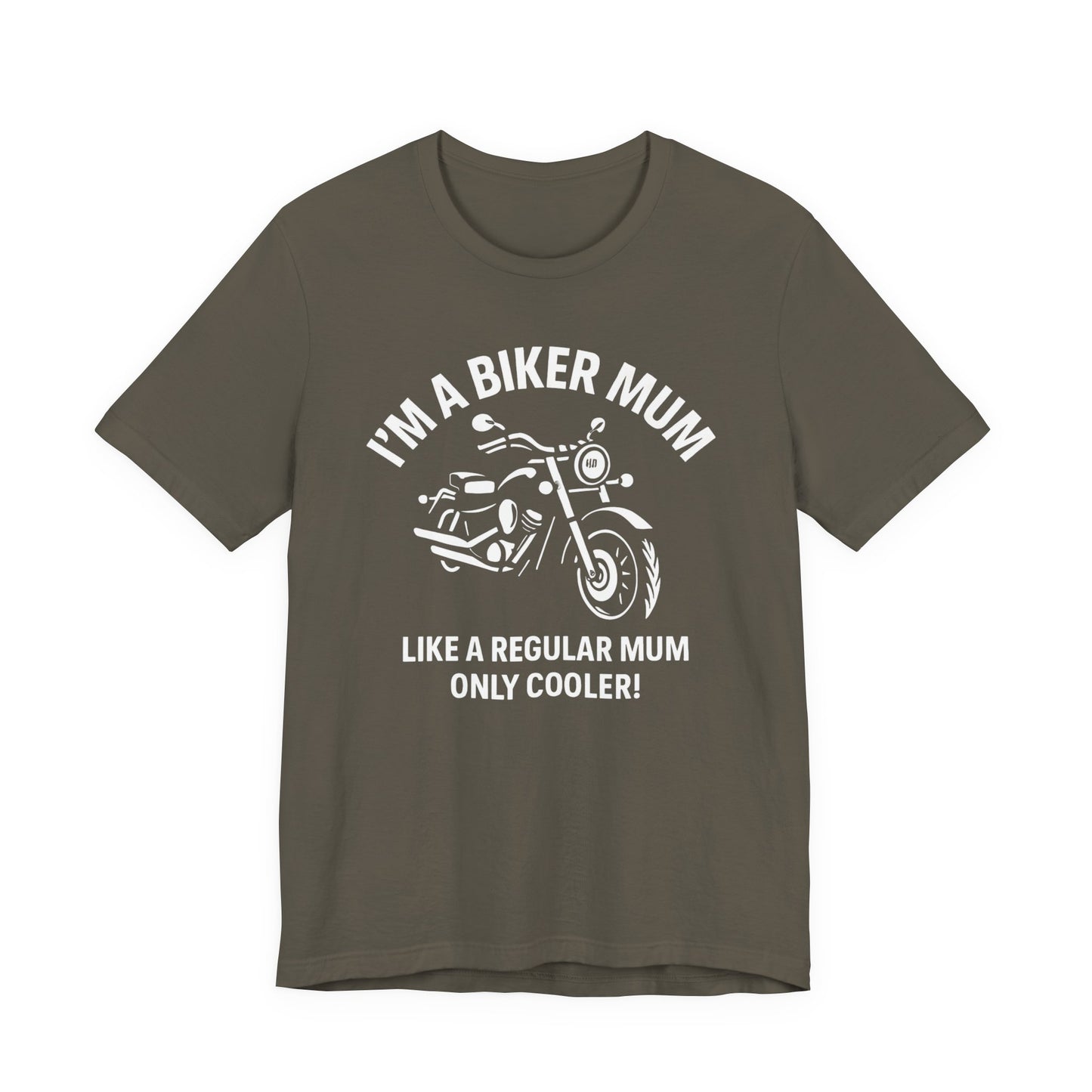 Biker Mum T-Shirt, Perfect as a bike lover gift or a personal treat, this motorcycle tee is more than just apparel; it's a statement.