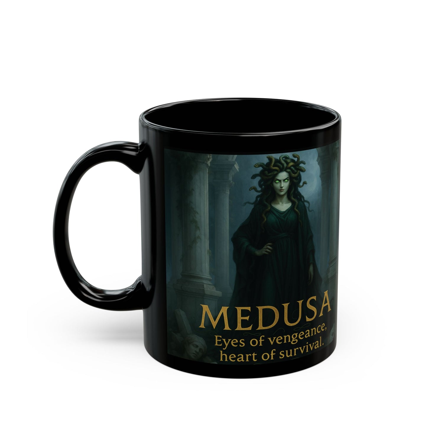 Goddess Medusa Mug, Medusa Figure, a unique medusa gift or an ideal feminist mug for today's thoughtful soul.
