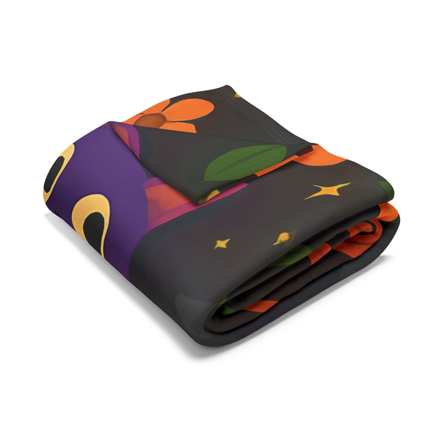 Halloween Blanket, The witchy blanket brings a touch of whimsy and warmth to any space, making it ideal as a spooky blanket or for witchy room decor.
