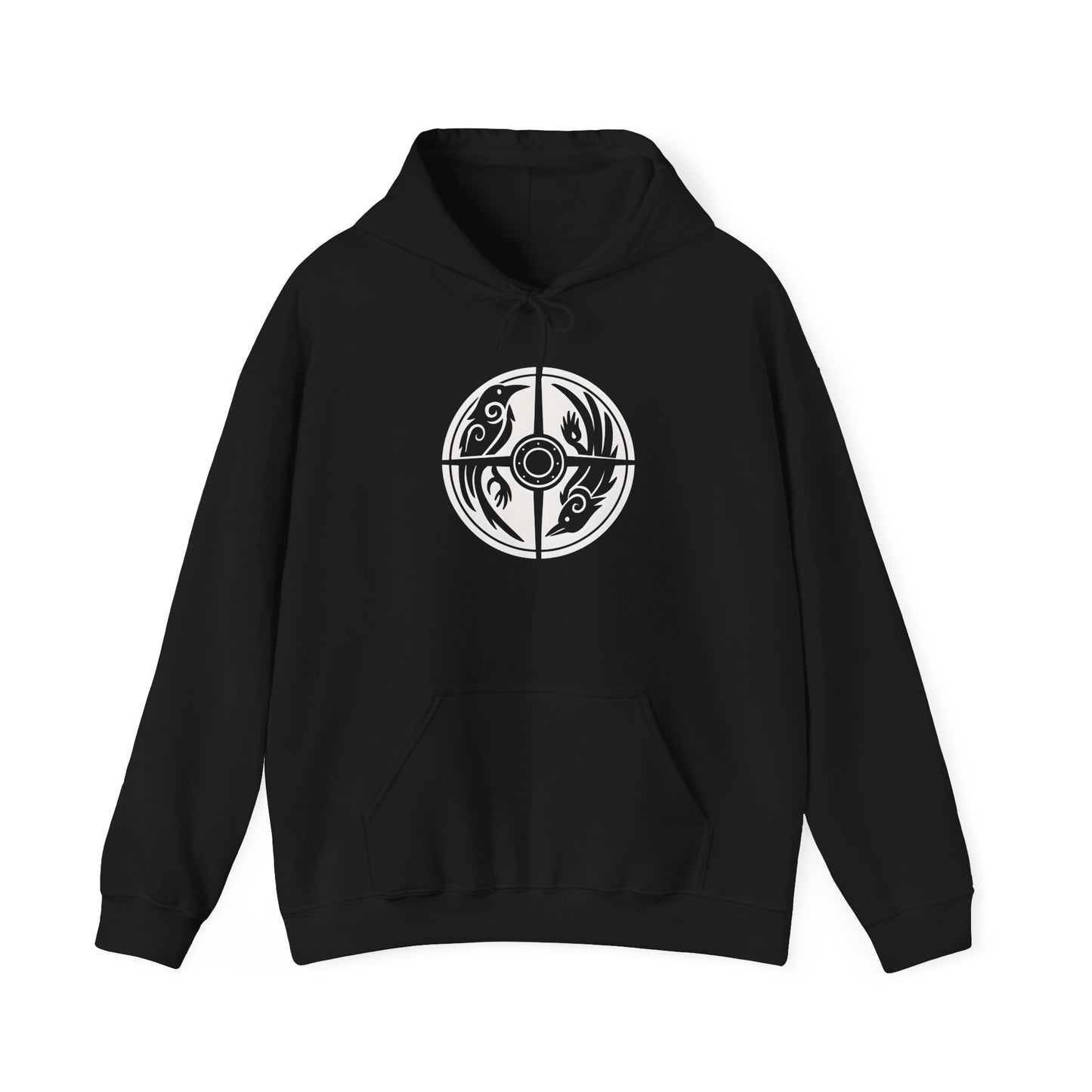 Norse Viking Shield Hoodie, Step into the realm of ancient warriors with our Norse Viking Shield Hoodie, a pinnacle of Norse design and craftsmanship.
