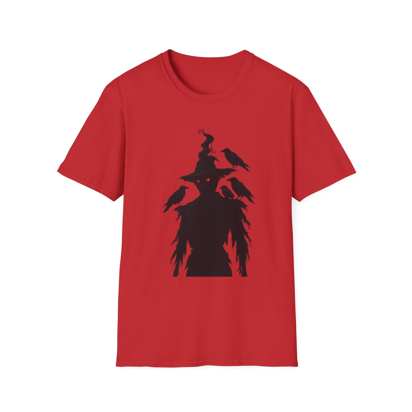 Scary Scarecrow Tee,This Halloween shirt captures the essence of the season with a mesmerizing scarecrow design, blending the line between spooky and stylish.