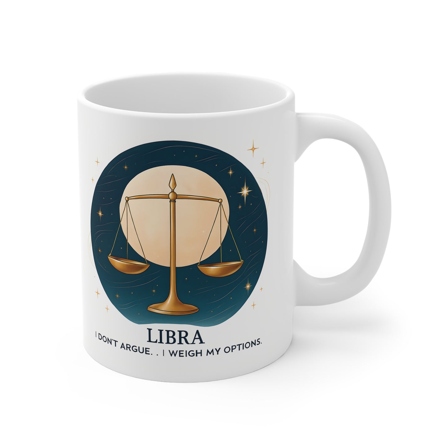 Libra Astrology Mug, Sip your coffee or tea from this captivating mug and feel the stars align, making it the perfect gift for Libra enthusiasts who appreciate the subtle beauty of the cosmos.