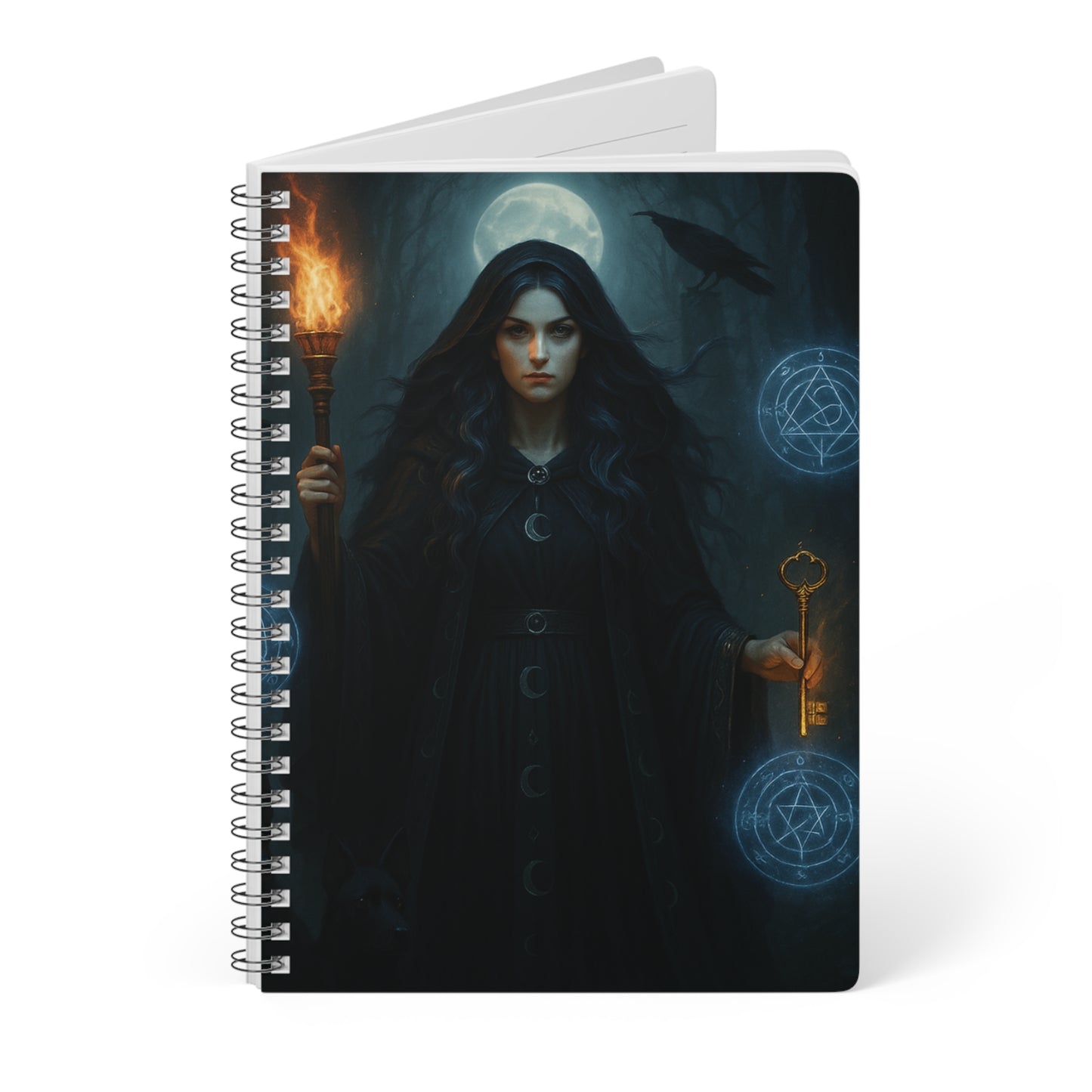 Hecate Goddess Notebook Journal, With pages to document your spells, dreams, and visions, it's more than just a witch journal; it’s a sacred space where whispers of the Greek Goddess, Hekate. journal