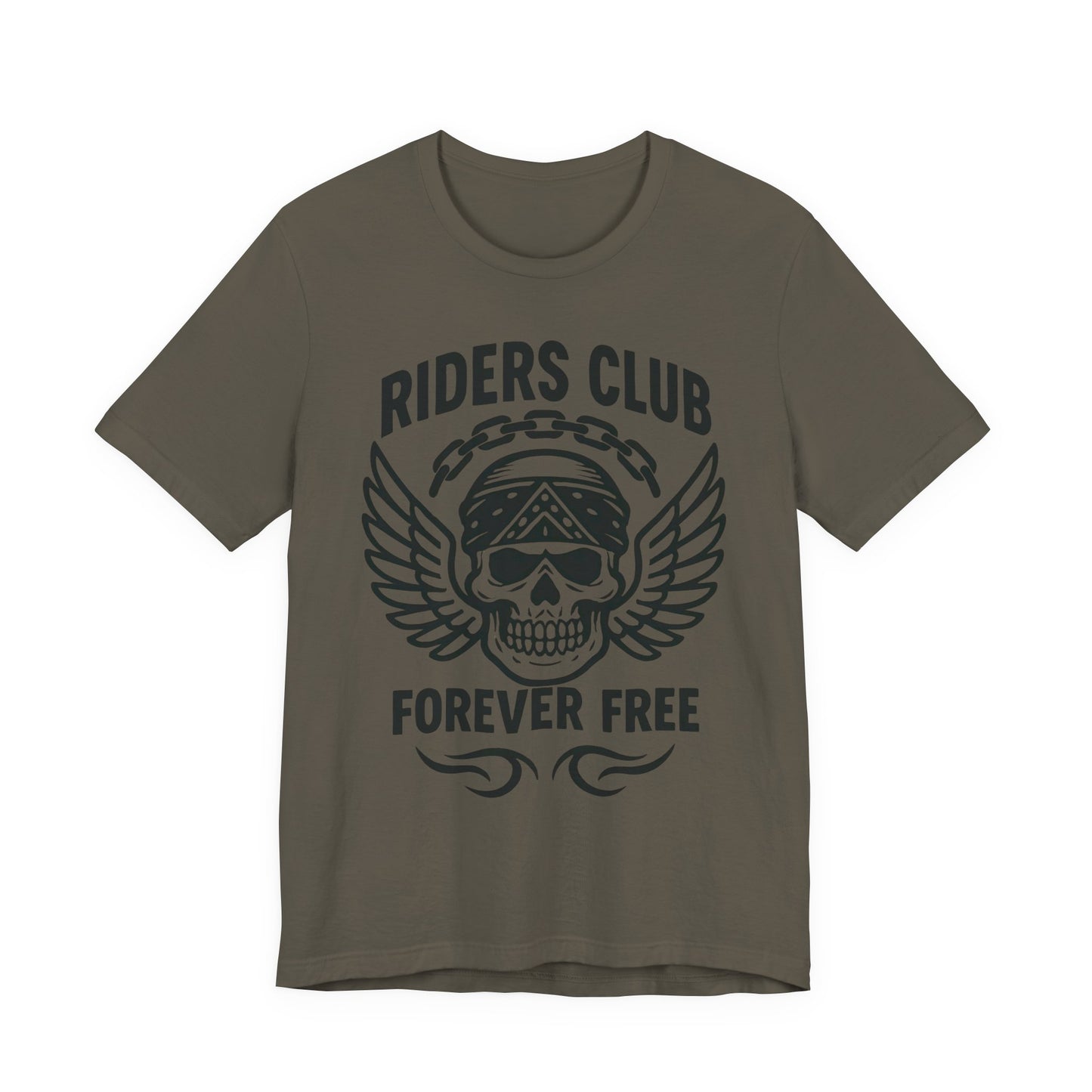 Forever Free Skull Biker Shirt, a declaration of independence for every motorcycle rider. Boasting a striking skull graphic, this motorcycle shirt embodies the fierce spirit of the open road.