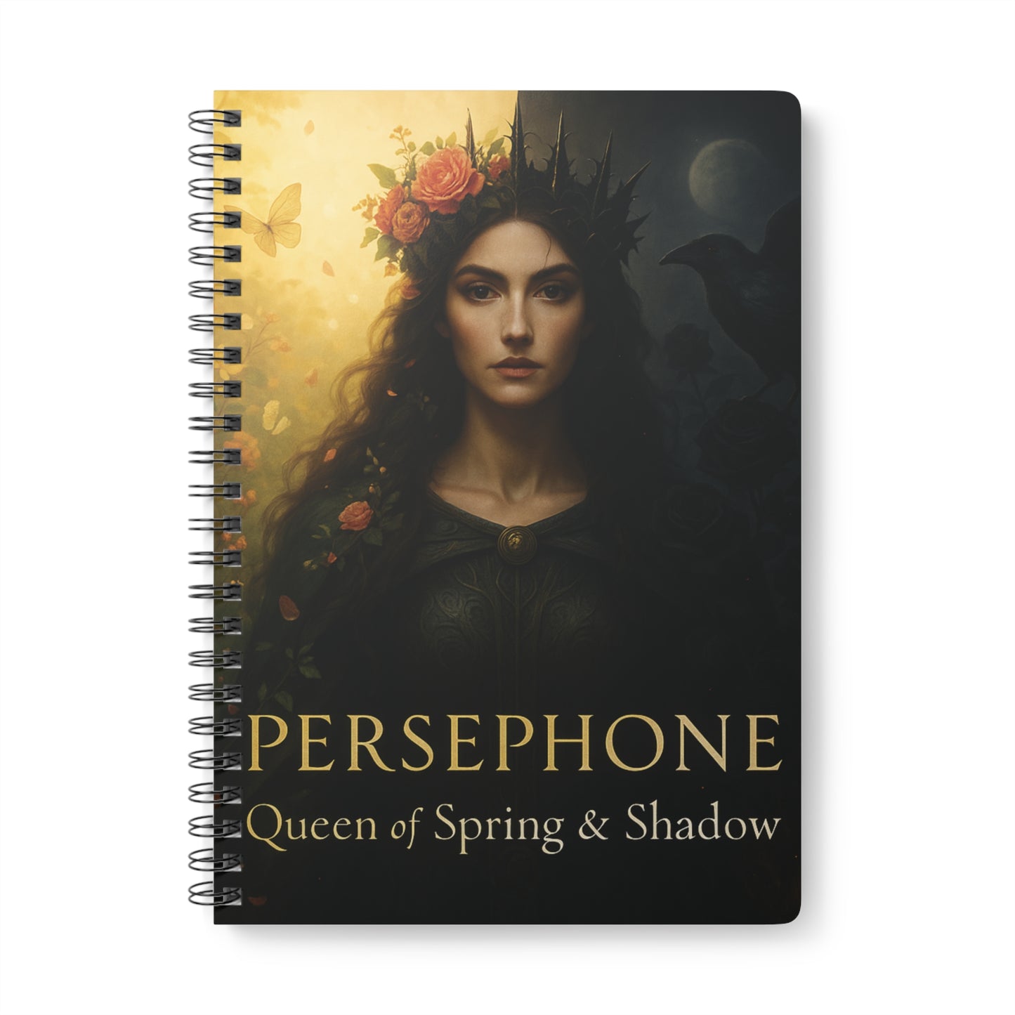 Goddess Persephone Witchy Notebook,is perfect for capturing your thoughts, spells, and manifestations.