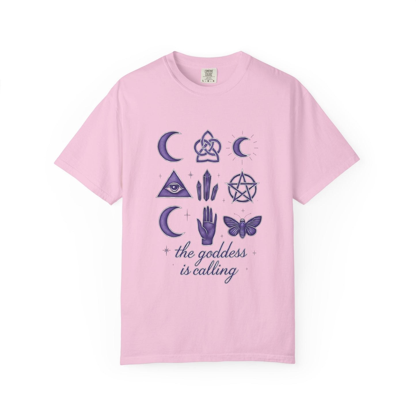 The Goddess is Calling Shirt, a celebration of divine feminine energy, seamlessly blending style and spirituality.